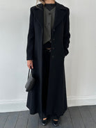 Emporio Armani A-Line Floor Length Cashmere Coat - S/M - SYLK