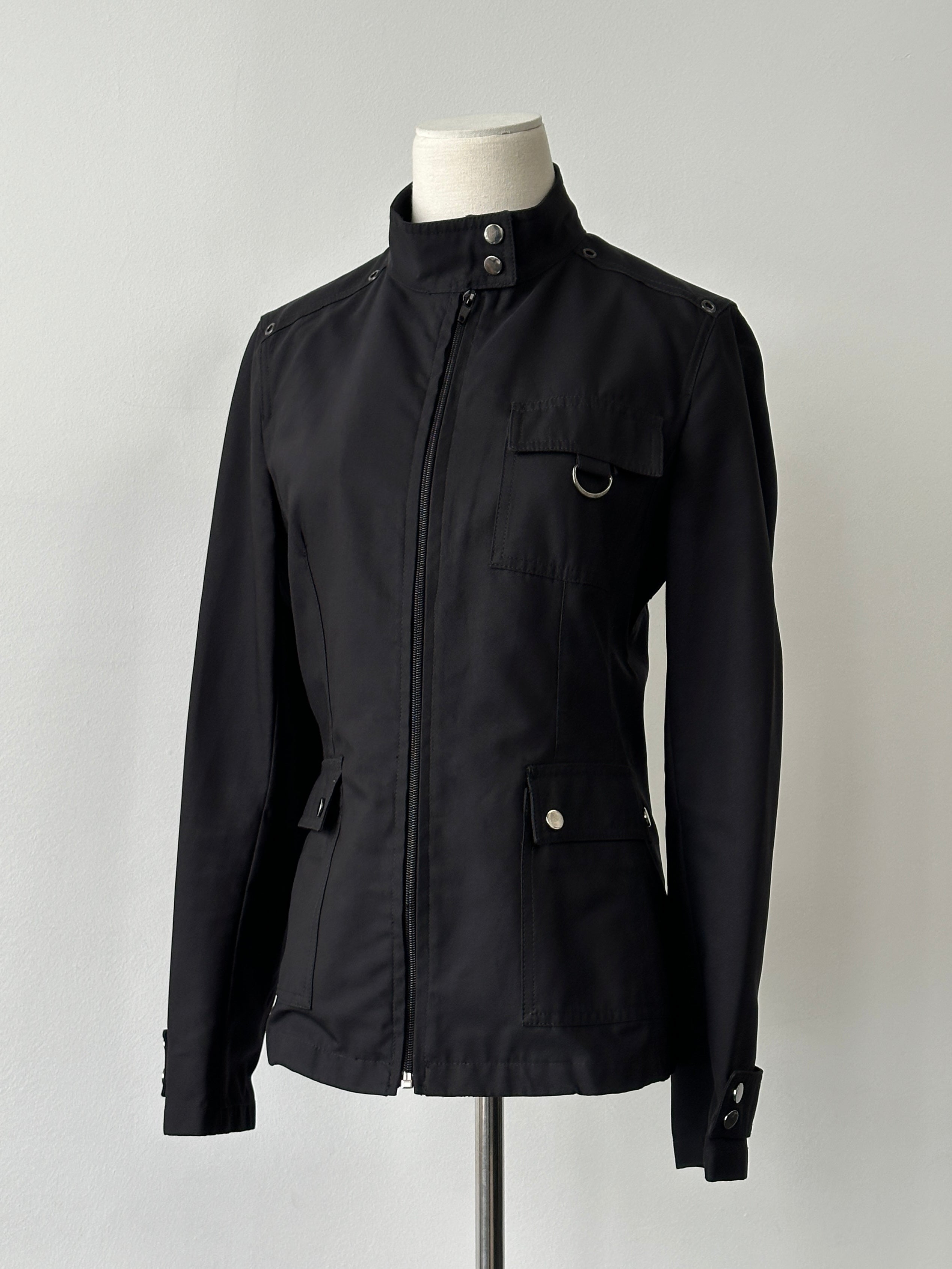 Marella 1990s Cotton High Neck Jacket - S