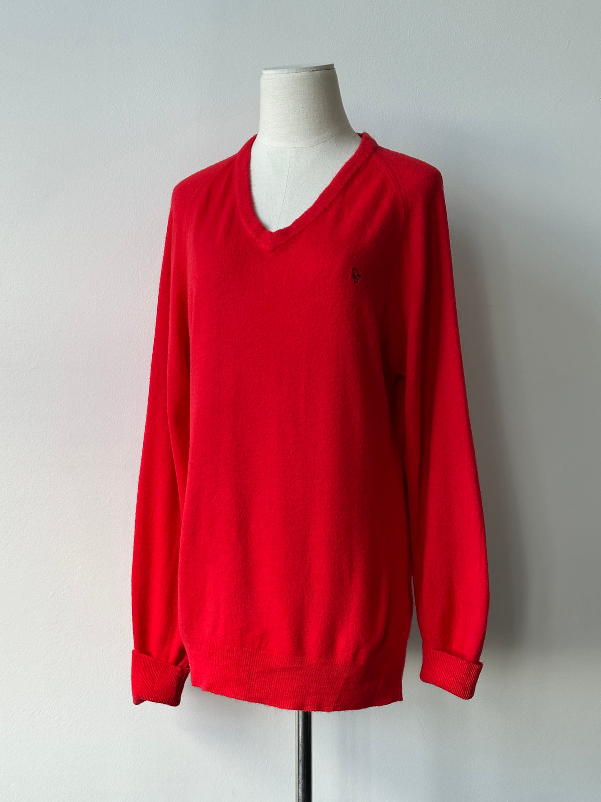 Christian Dior 1990s V Neck Logo Jumper - M