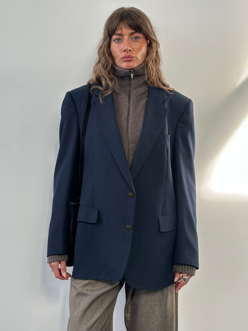 Christian Dior Monsieur 1990s Pure Wool Single Breasted Blazer - 44R/XL