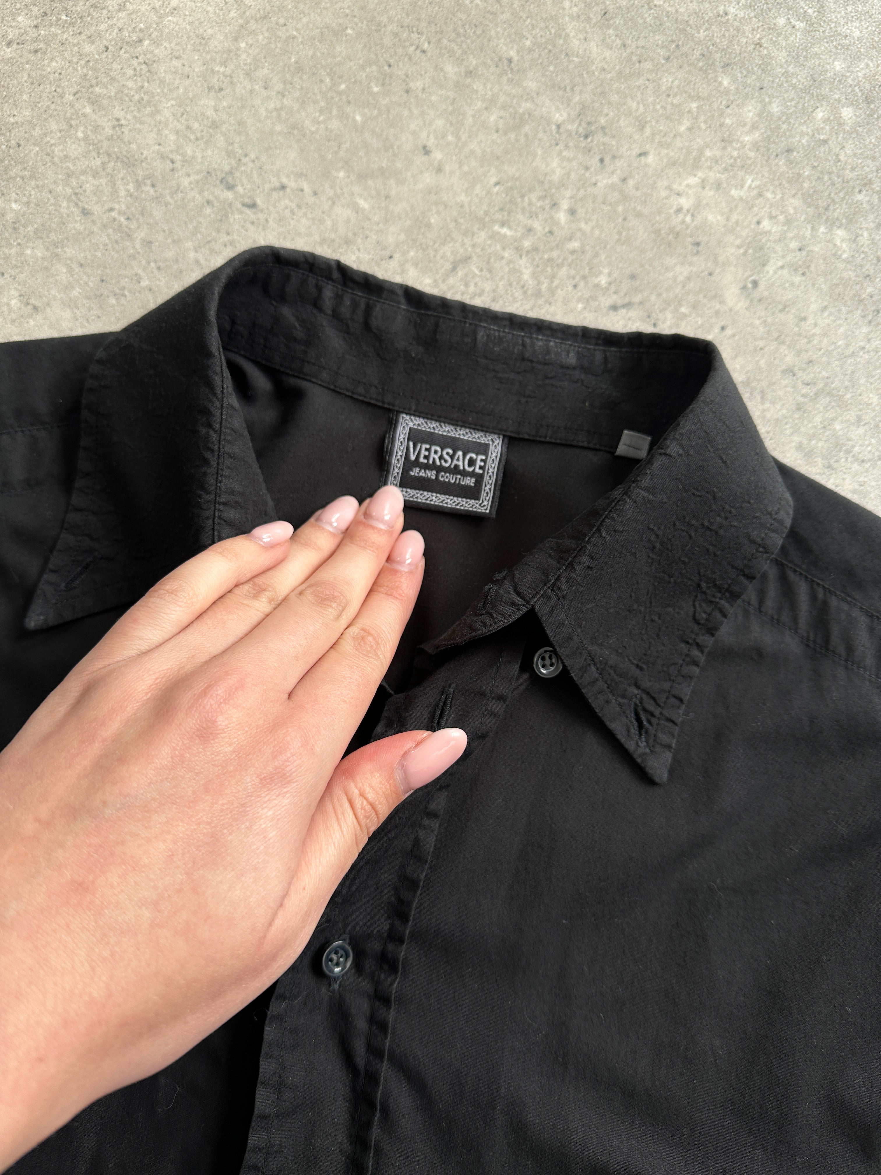 Versace Jeans Couture pure cotton logo shirt in XL, featuring a classic design and visible brand logo on the front.