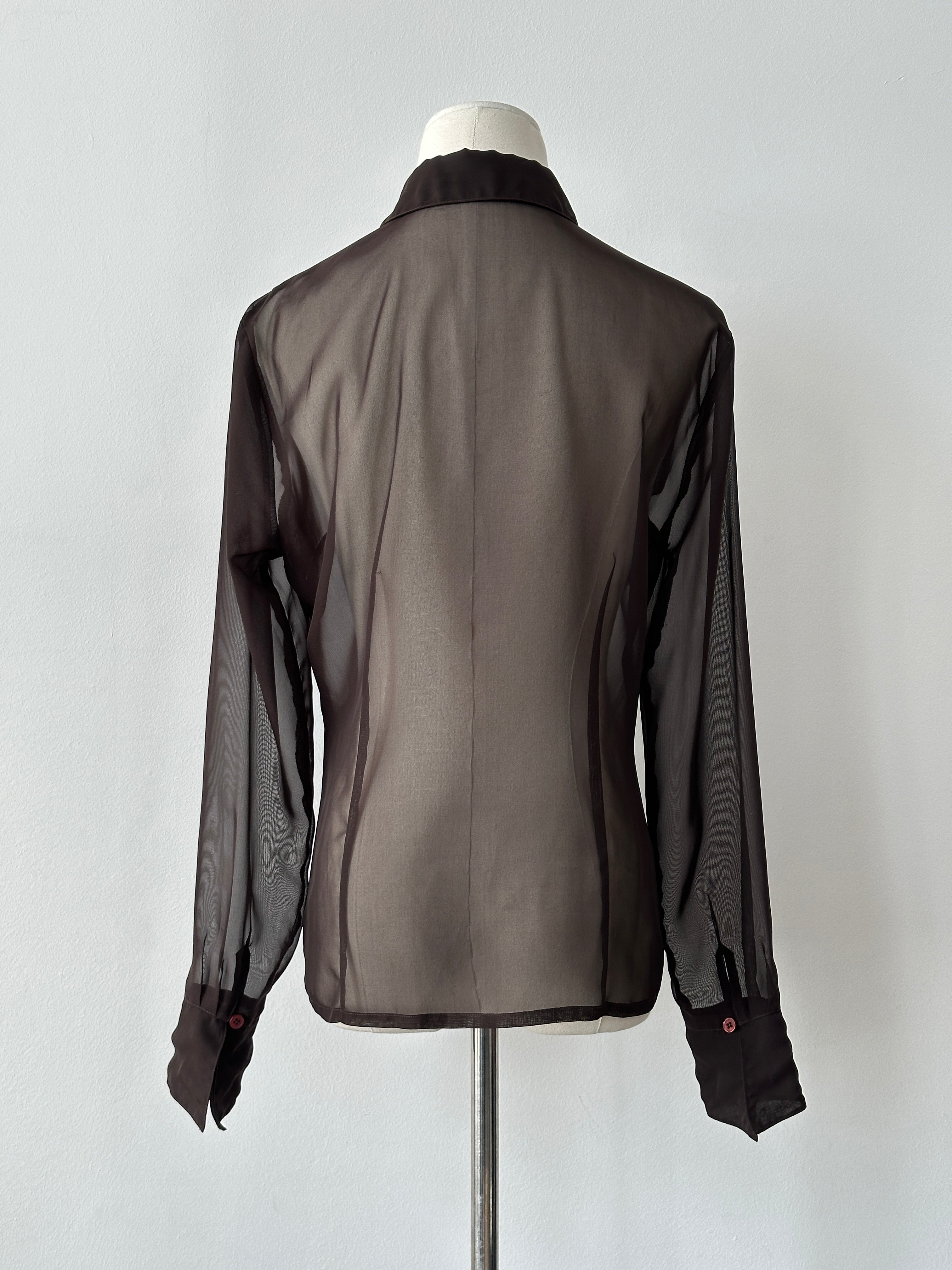 Vintage 2000s Sheer Shirt - S