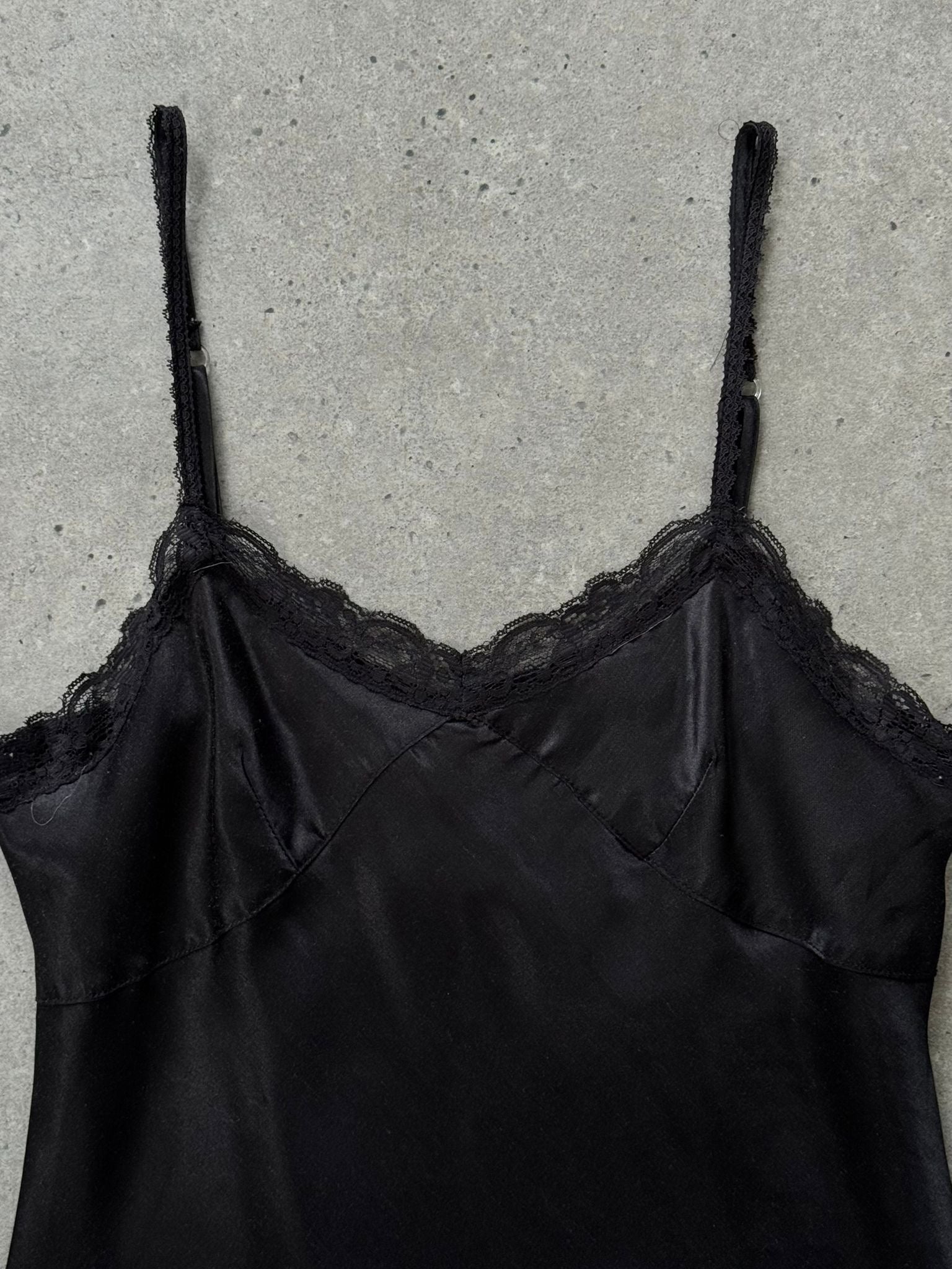 Vintage 2000s Lace Mini Slip Dress - M - SYLK