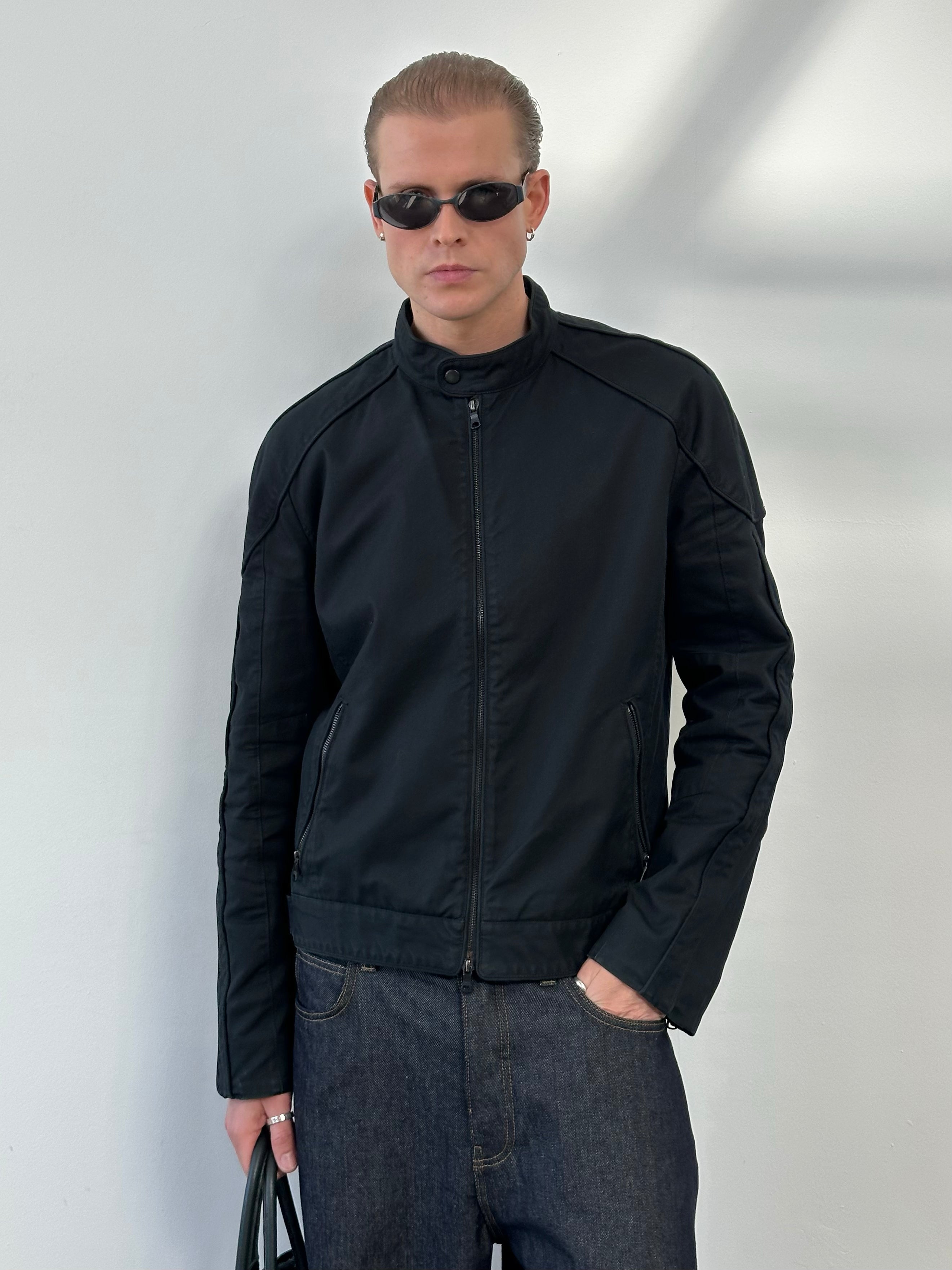 Armani Exchange 2000s Pure Cotton Double Zip Jacket - L