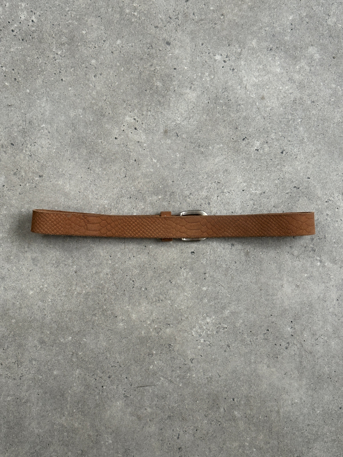 Vintage 1990s Slim Leather Belt - W32-39