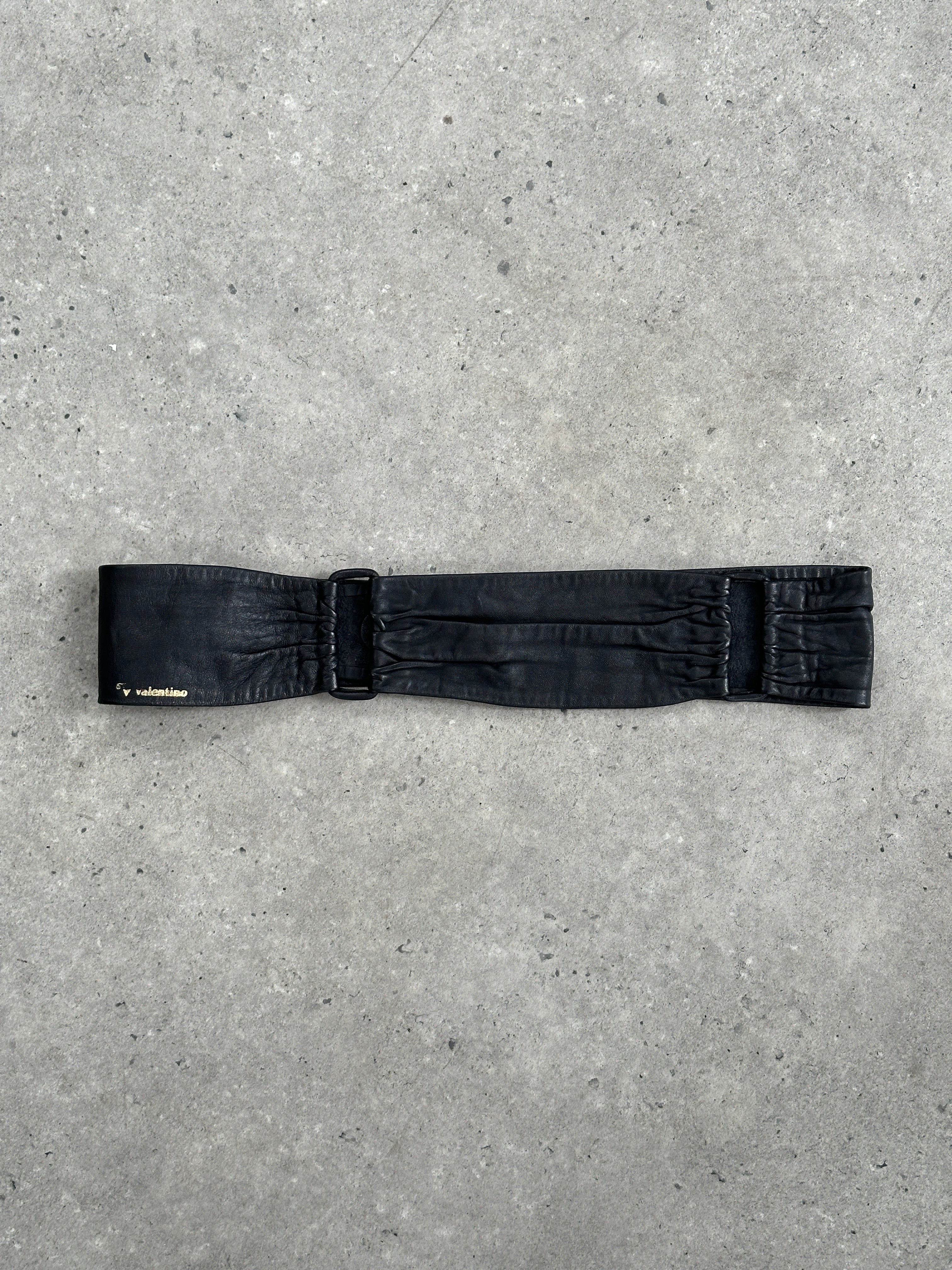 Vintage 1990s Leather Chunky Belt - W32-36