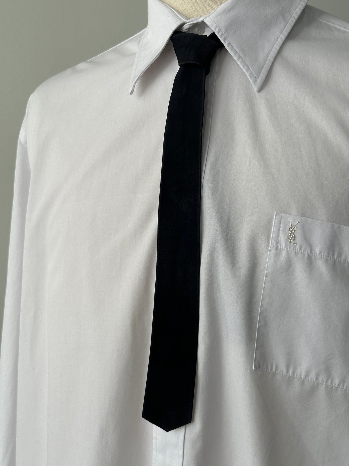 Vintage 1990s Suede Skinny Tie