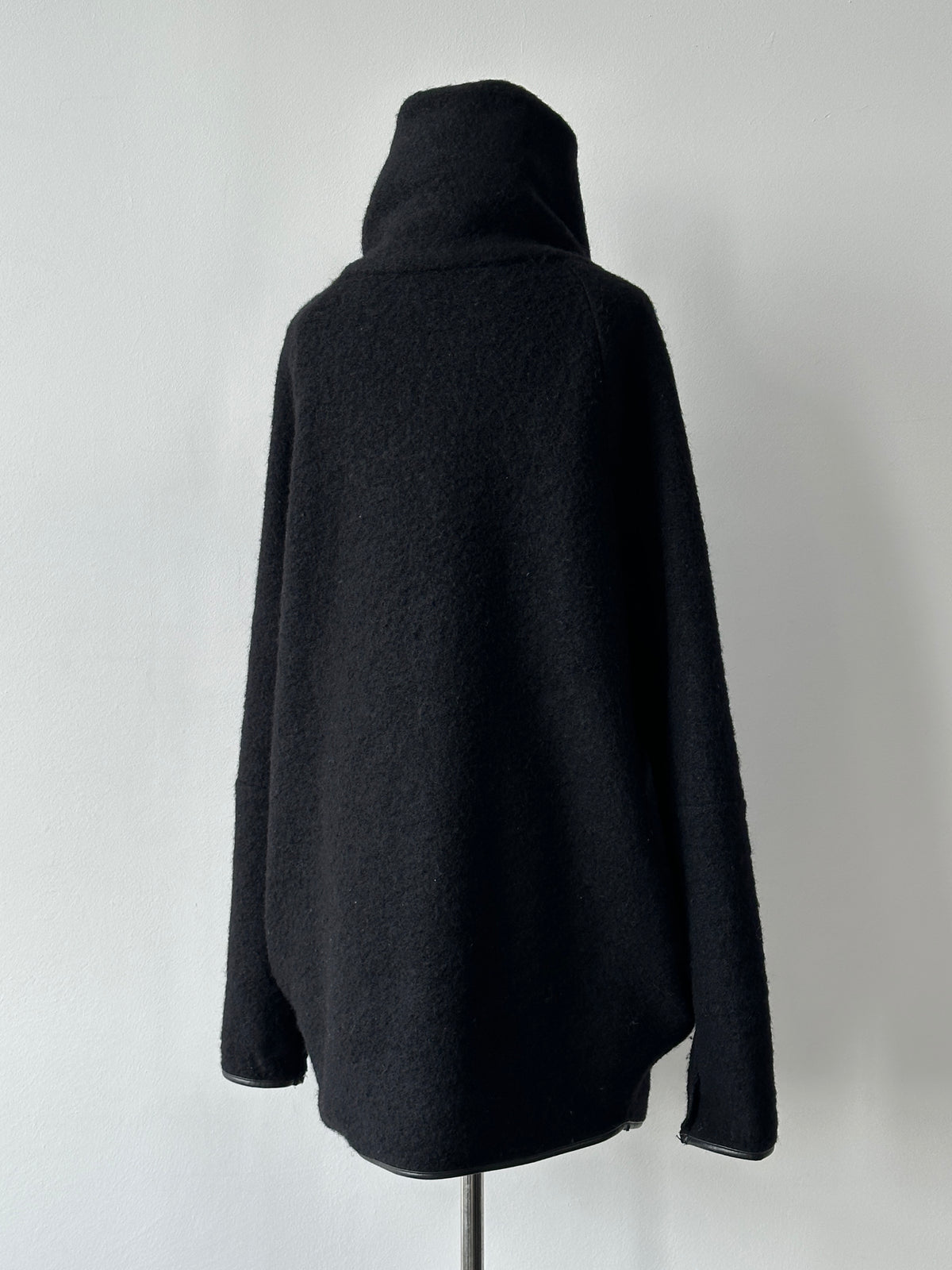 Vintage 2000s Wool Double Faced Asymmetric Wrap Coat - XL