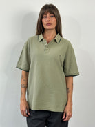 Yves Saint Laurent 1990s Pure Cotton Logo Polo Shirt - XL - SYLK