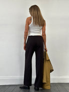 Max Mara Minimal Wool Mid Waist Tailored Trousers - W30 - SYLK