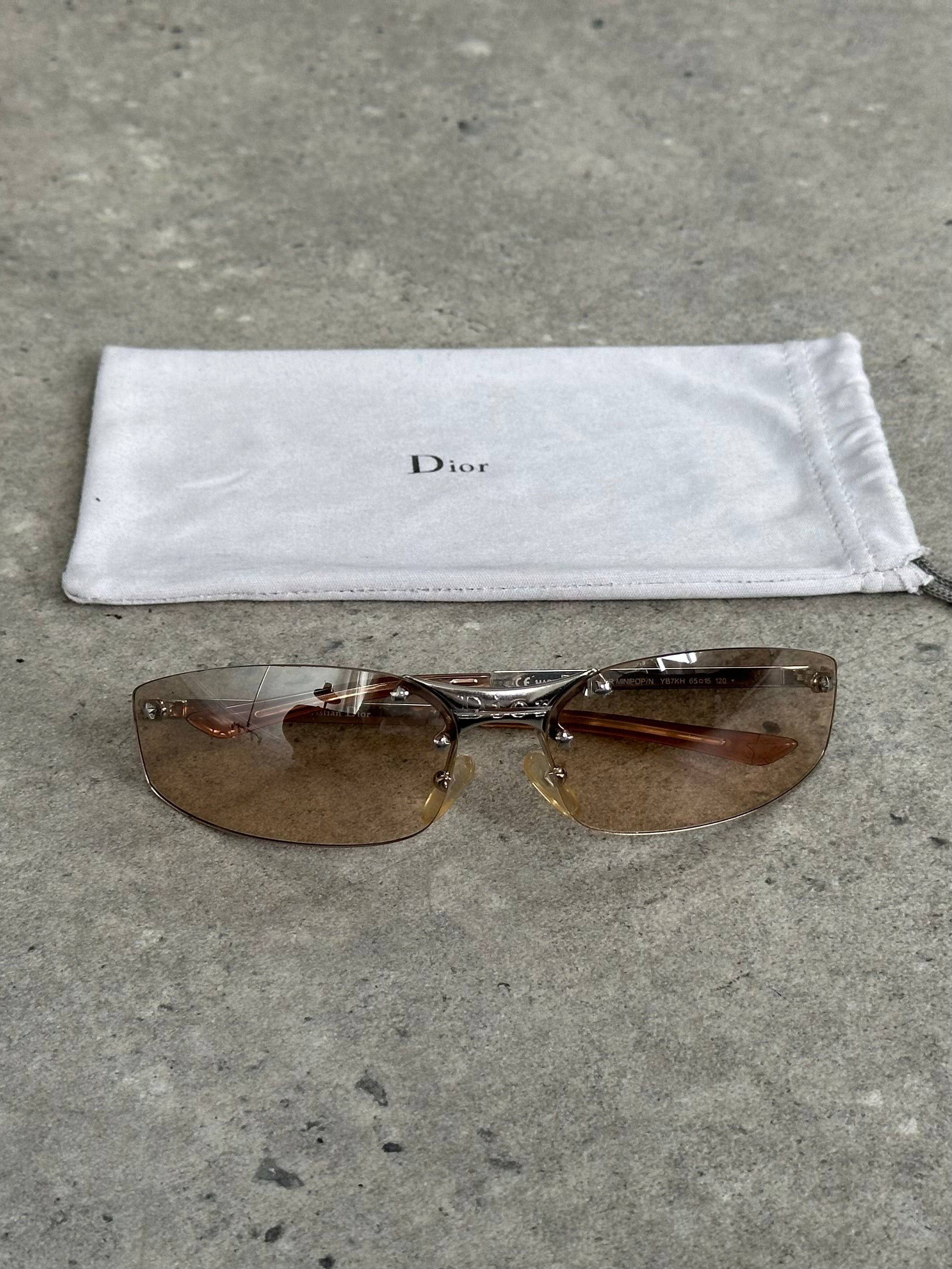 Christian Dior 2000s Minipop Rimless Star Sunglasses