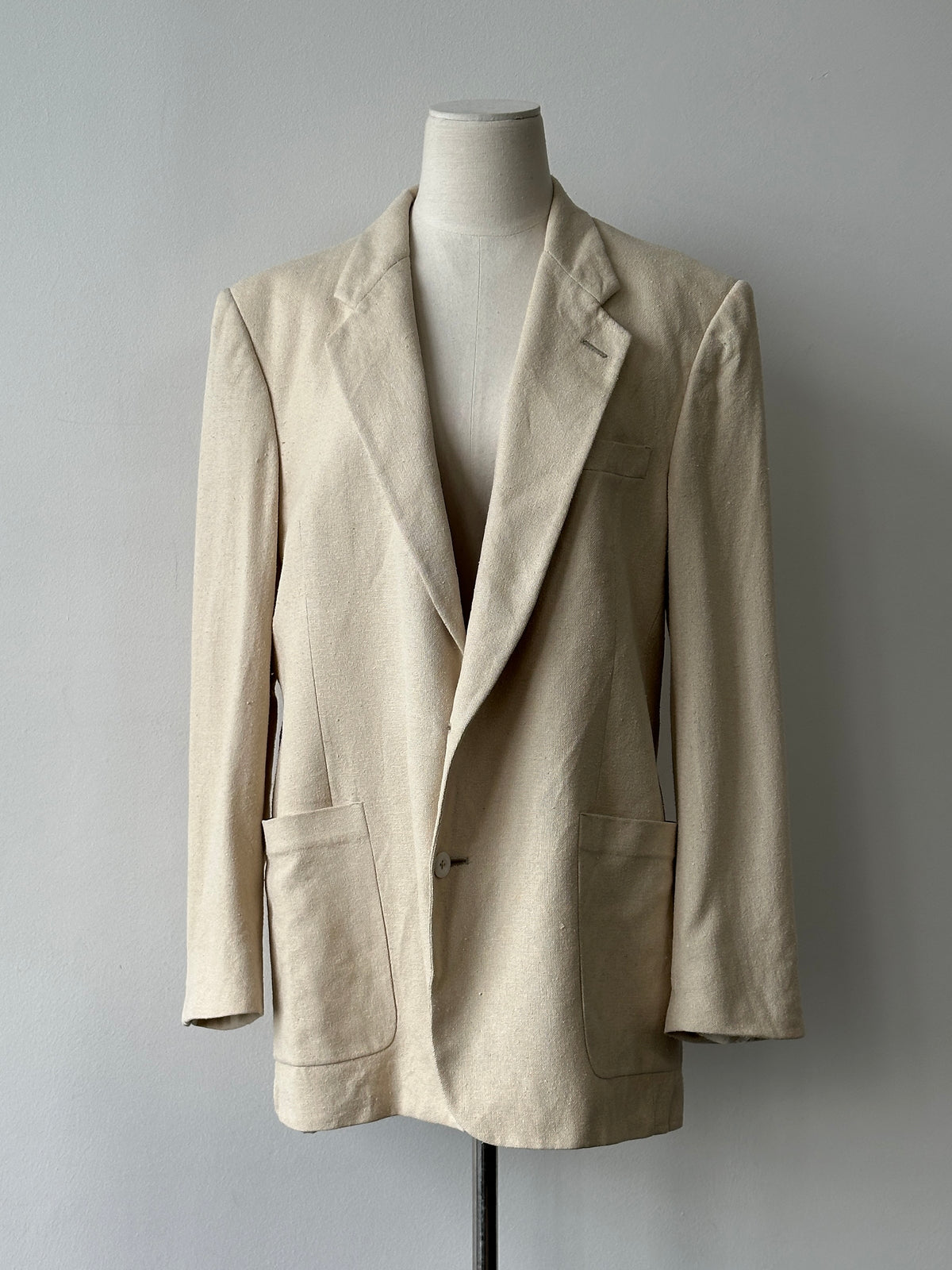 Christian Dior 1980s Pure Silk Single Breasted Blazer -