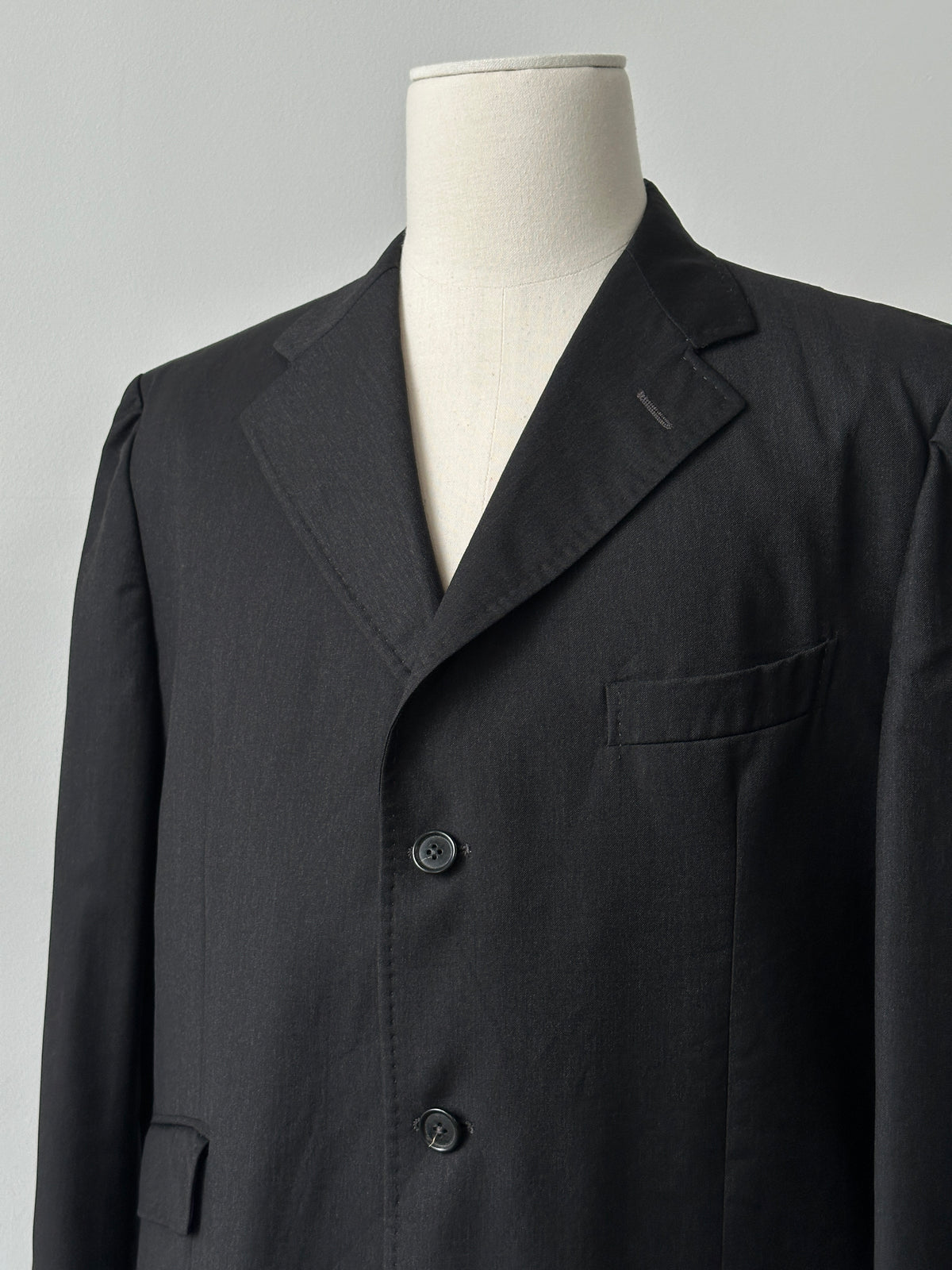 Loro Piana 1990s Pure Wool Single Breasted Jacket - 46R