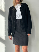 Burberry Wool Pinstripe Skirt - W28 - SYLK