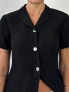 Pierre Balmain 90s Linen Short Sleeve Blazer - M - SYLK