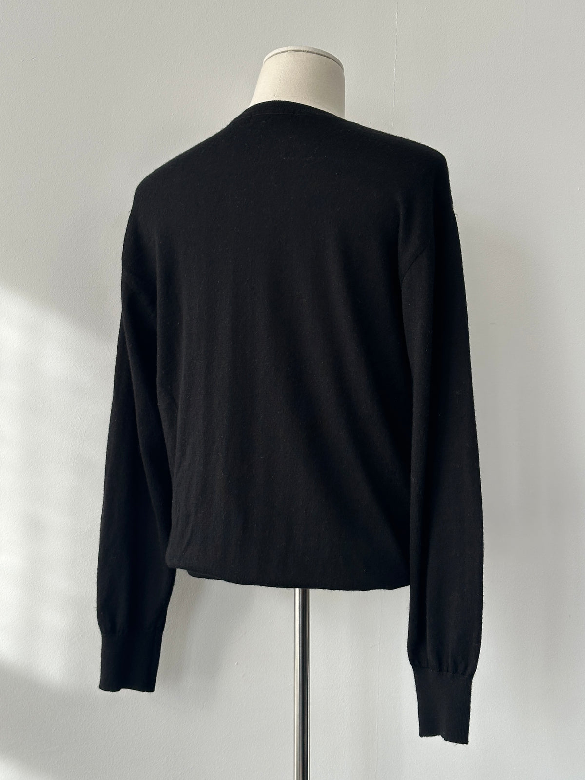 Yves Saint Laurent 1990s Pure Wool V Neck Jumper - M