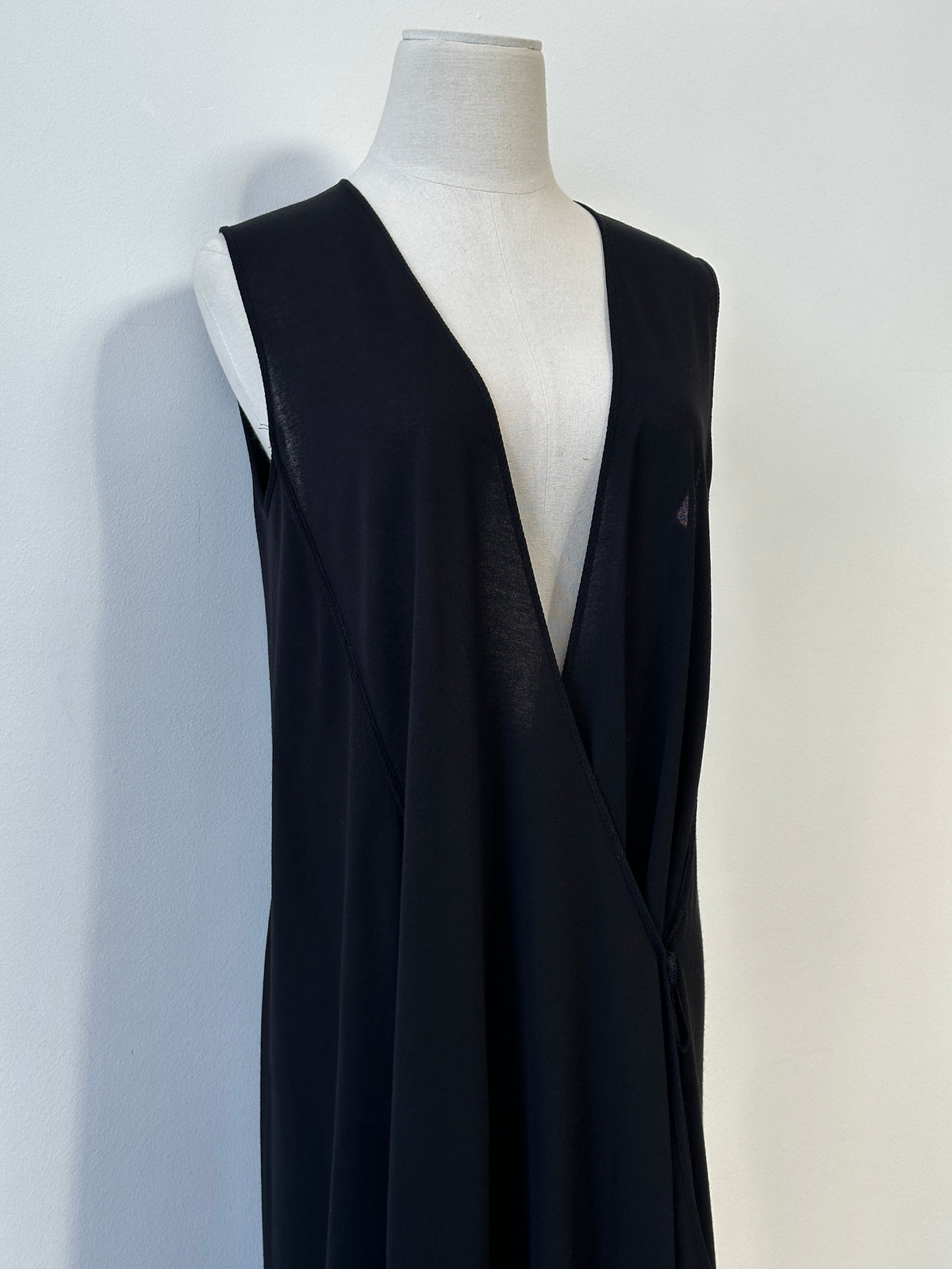 La Perla 1990s Cotton Side Split Wrap Top - L