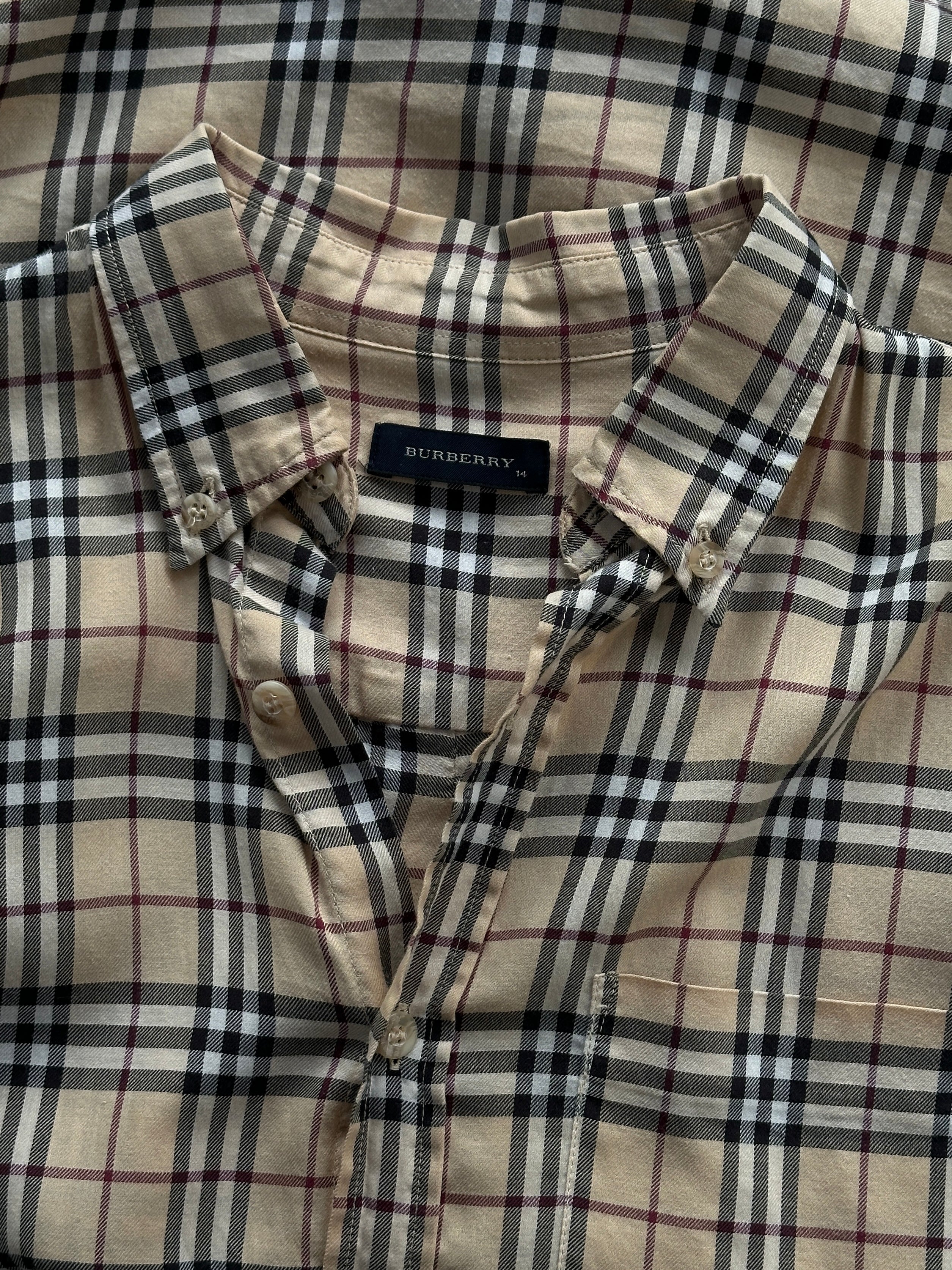 Burberry Nova Check Cotton Shirt - XS/S - SYLK