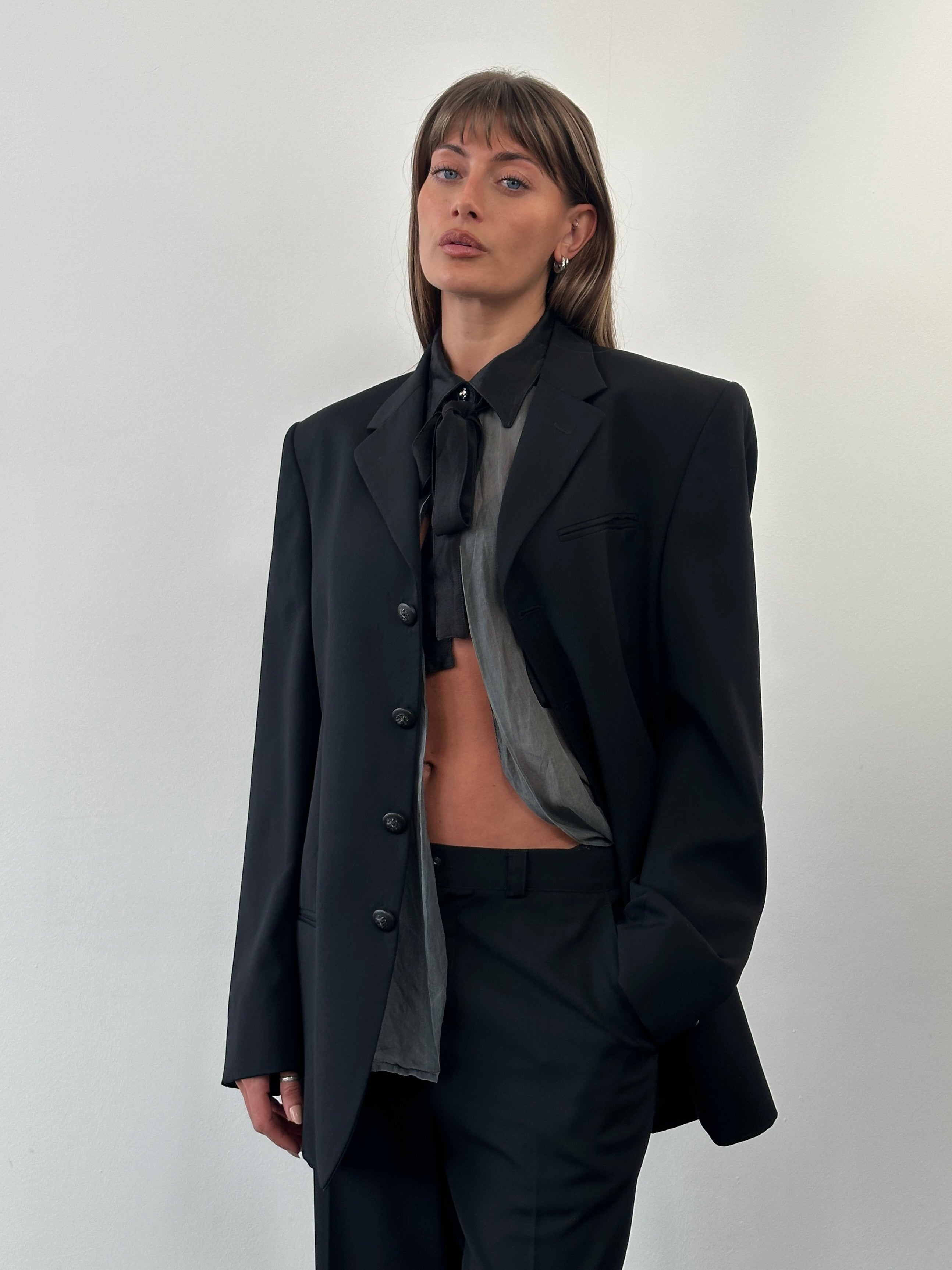 Gianni Versace Versus 1990s Pure Virgin Wool Single Breasted Suit – 40R/W32 - SYLK