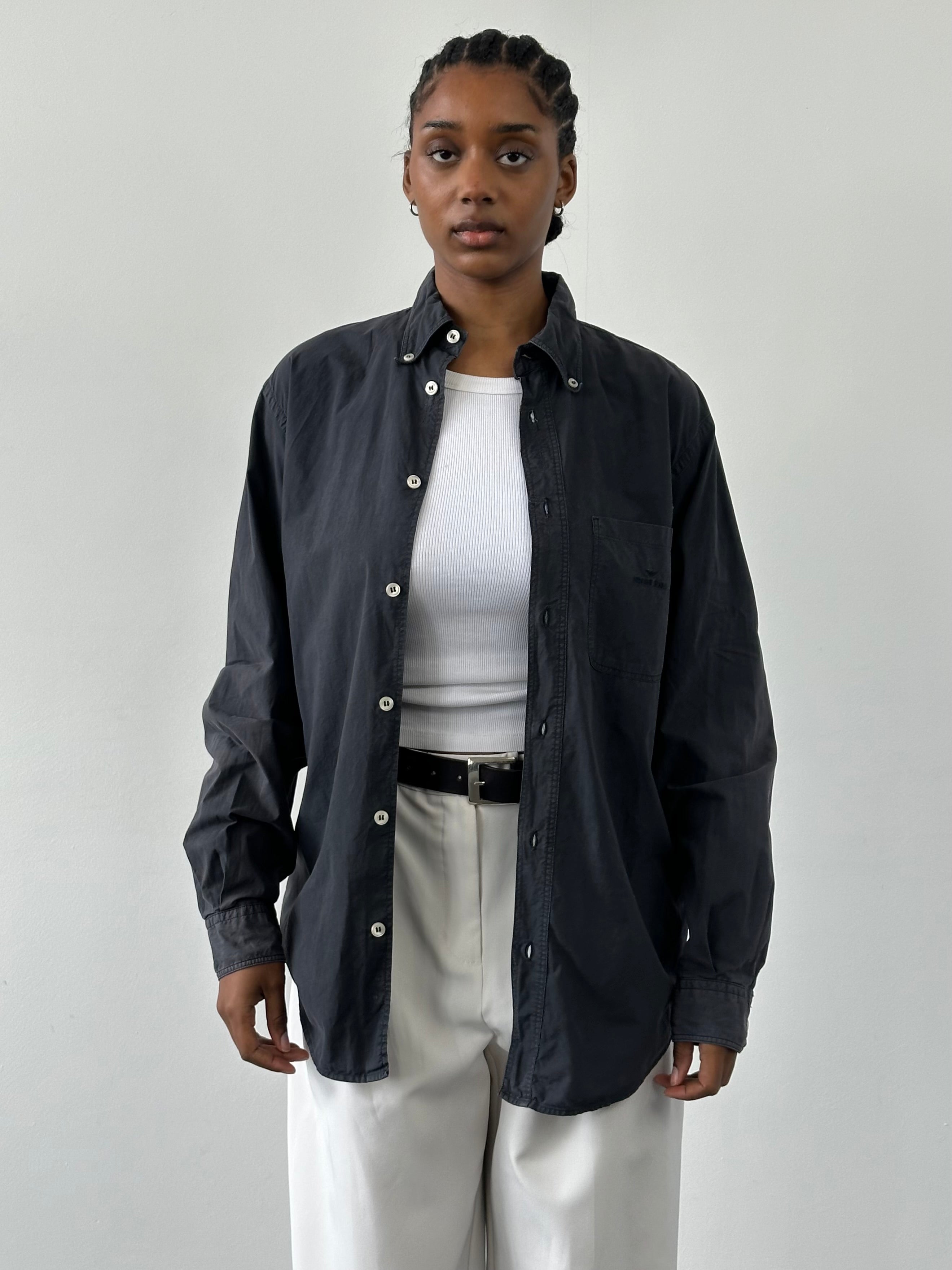 Armani Jeans 2000s Cotton Logo Shirt - M/L - SYLK