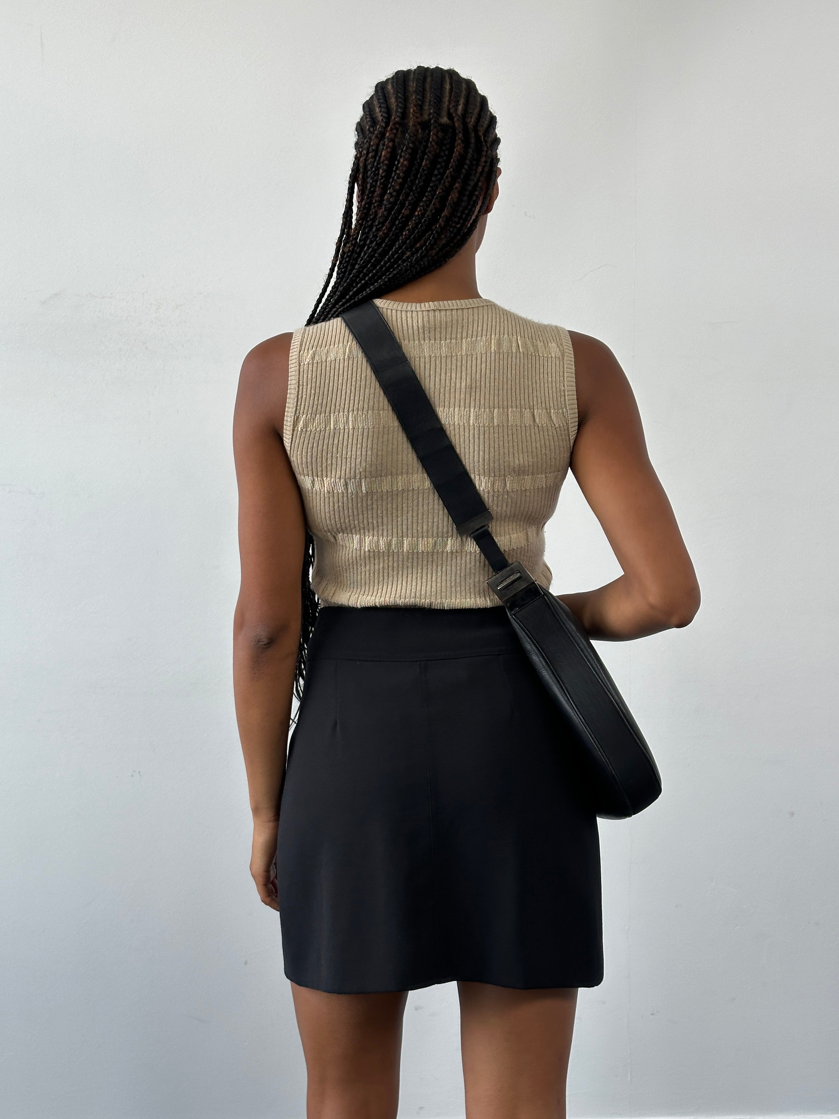 Italian Vintage 1990s Wrap Mini Skirt - W28 - SYLK