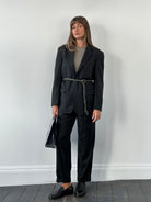 Japanese Vintage 1990s Pure Wool Straight Leg Suit - 40R/W26 - SYLK