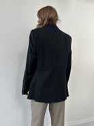 Cavalli Pinstripe Wool Blazer - 42R/M - SYLK