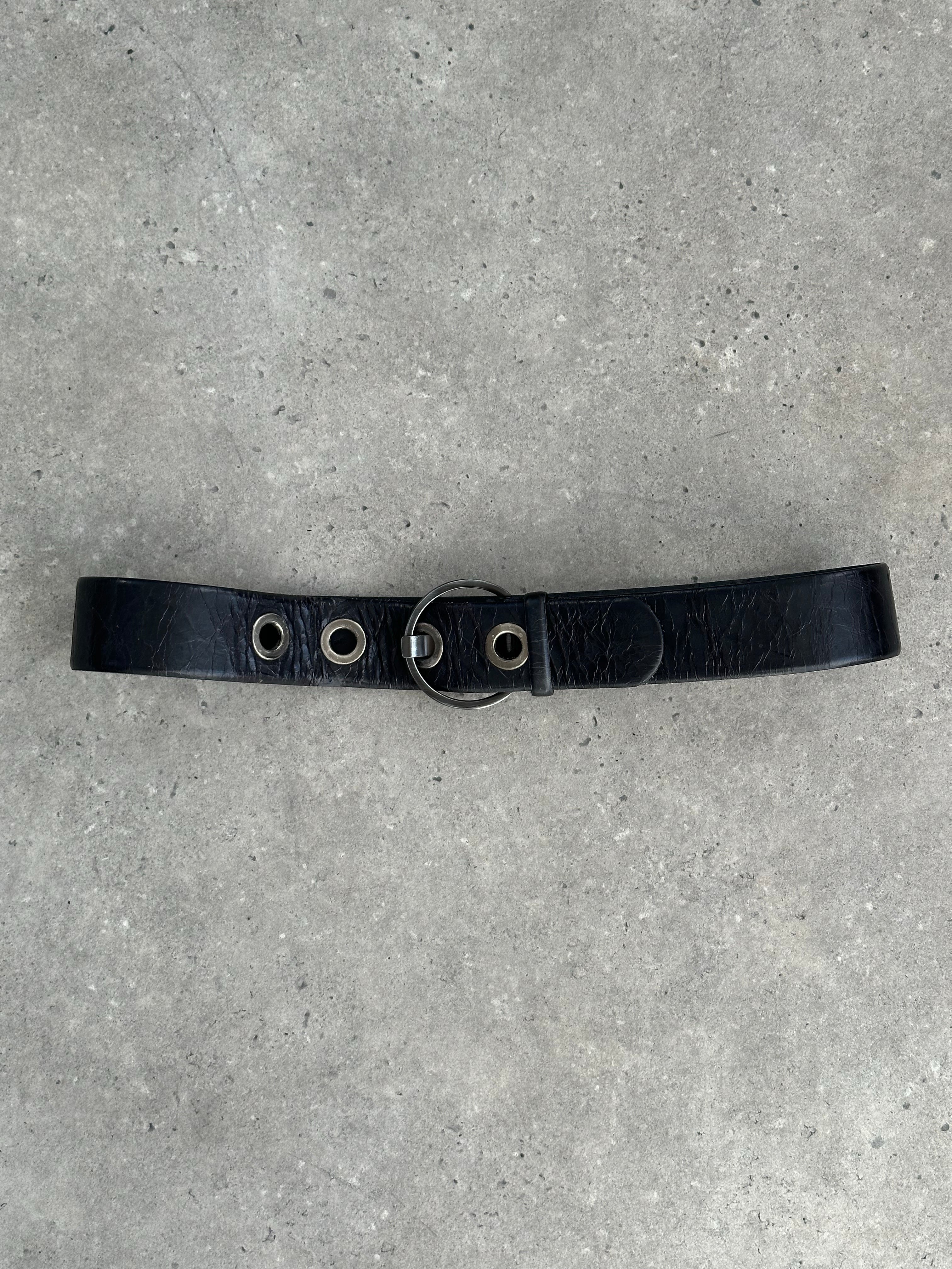 Vintage 1990s Leather Aged Belt - W32-37