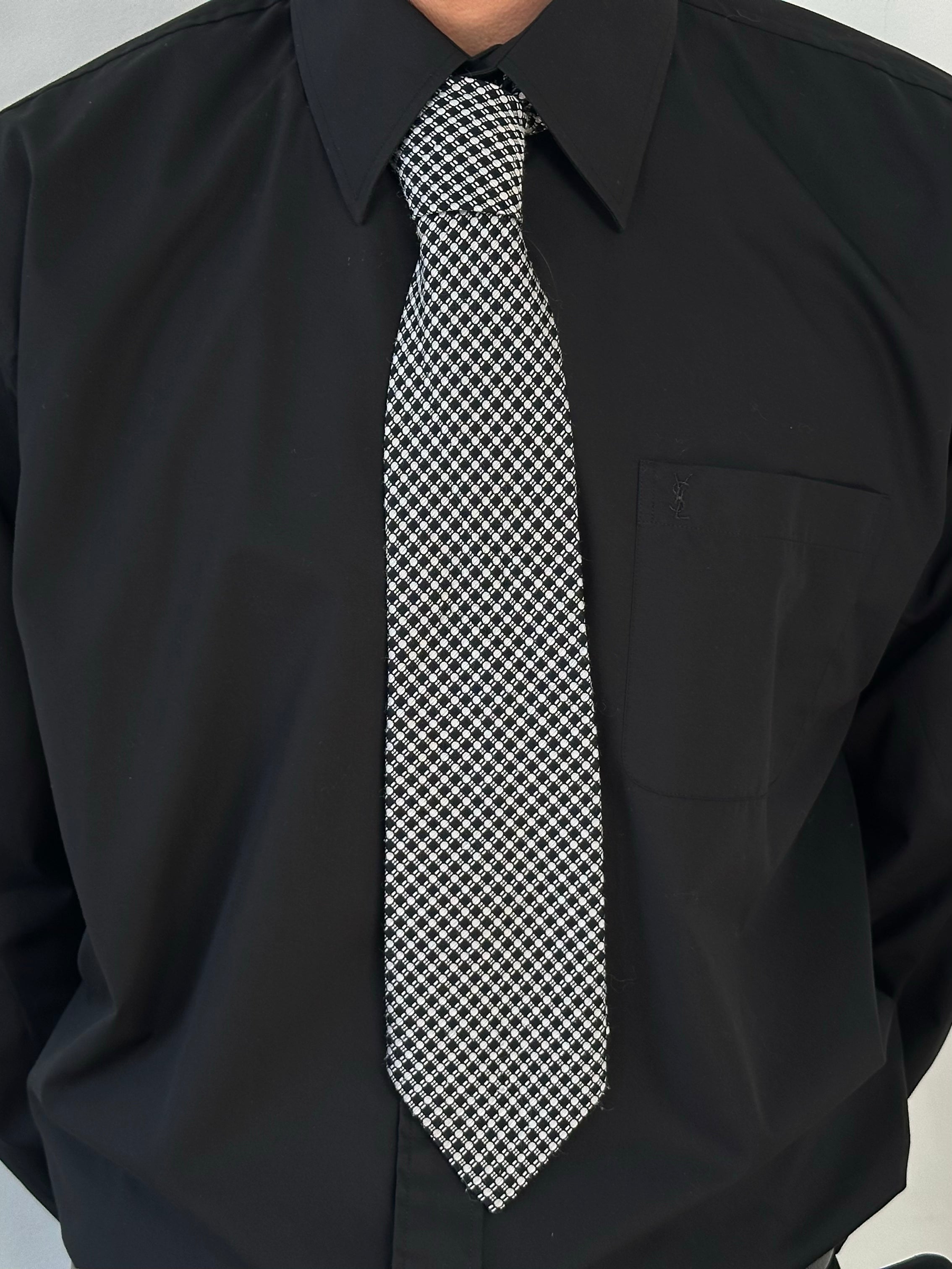 Vintage 1980s Woven Print Tie