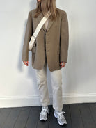 British Vintage Thick Wool Check Blazer - L/XL - SYLK