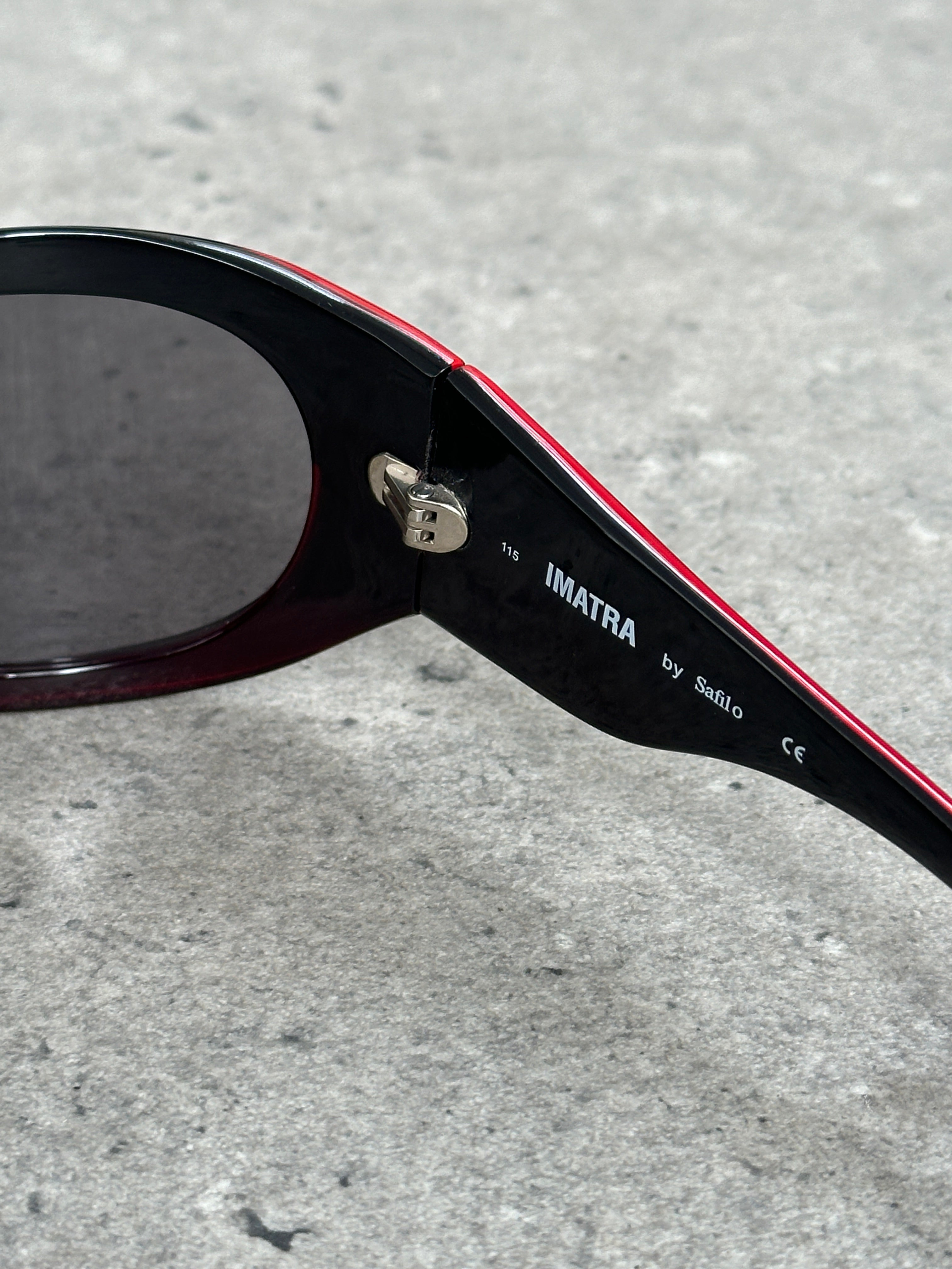 Vintage 2000s Shield Wrap Logo Sunglasses