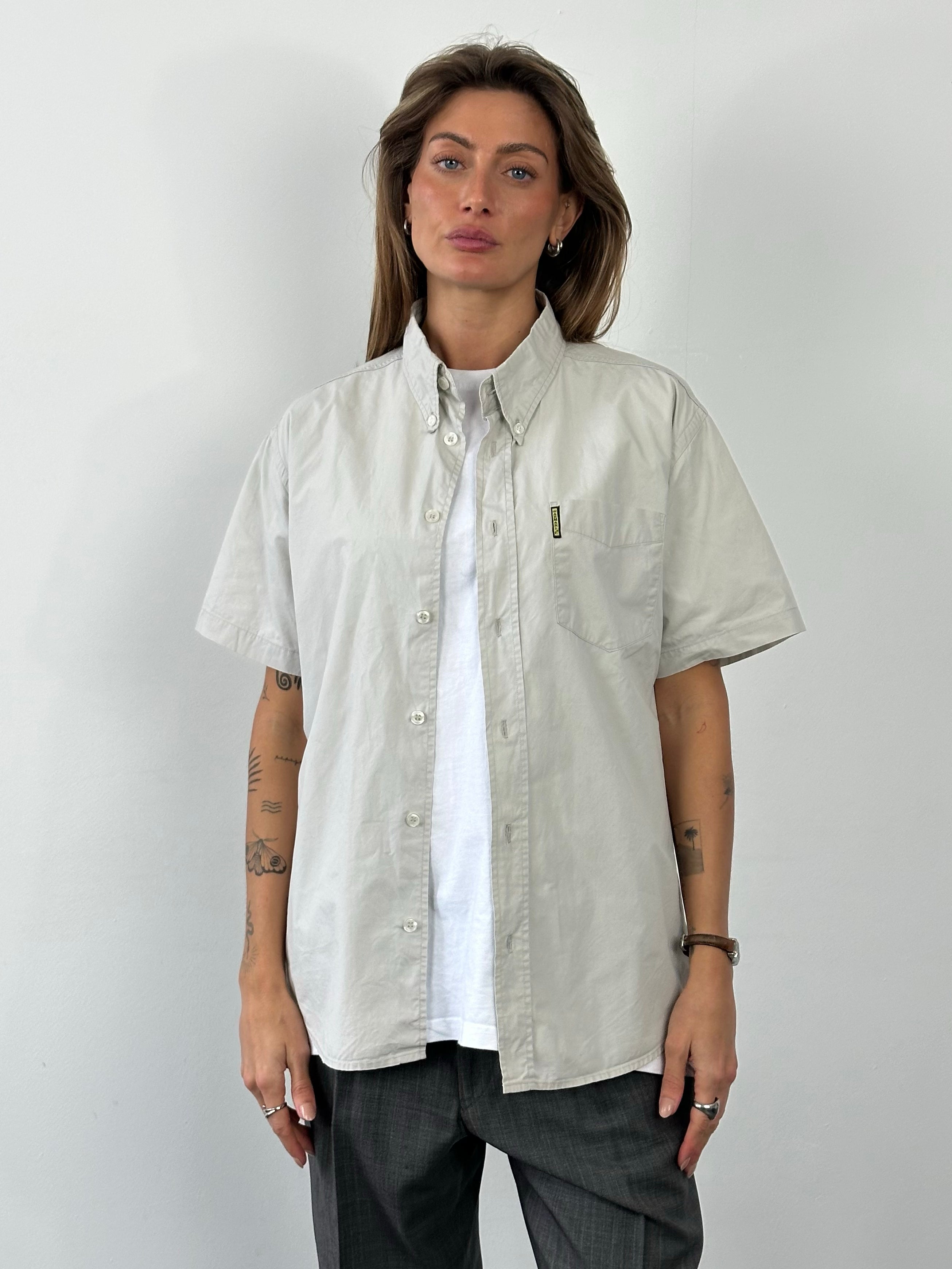 Armani Jeans 1990s Pure Cotton Short Sleeve Shirt - M