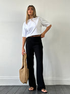 Max Mara Minimal Straight Leg High Waisted Trousers - W28 - SYLK