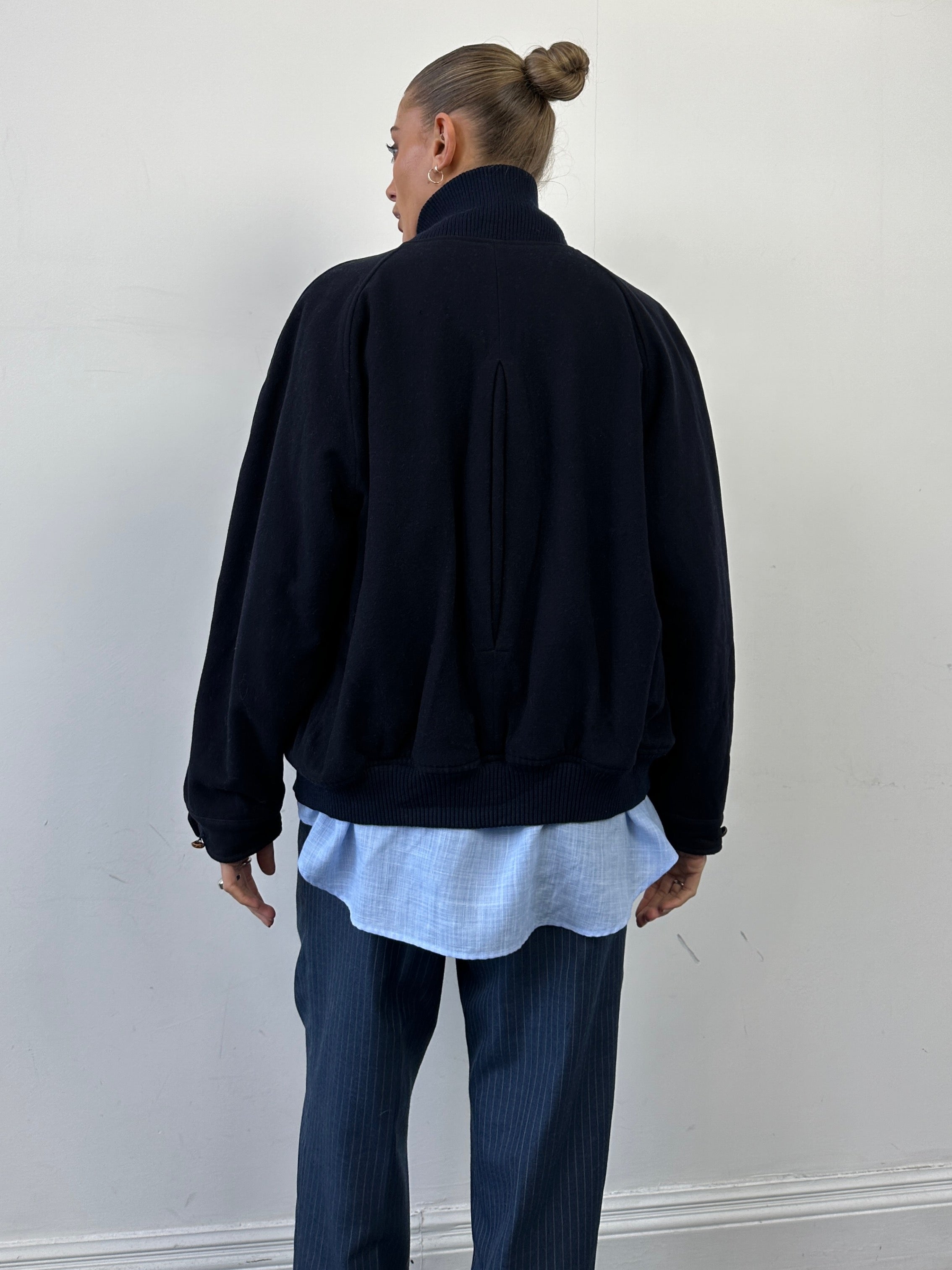 Burberry Wool Logo Bomber Jacket - M - SYLK