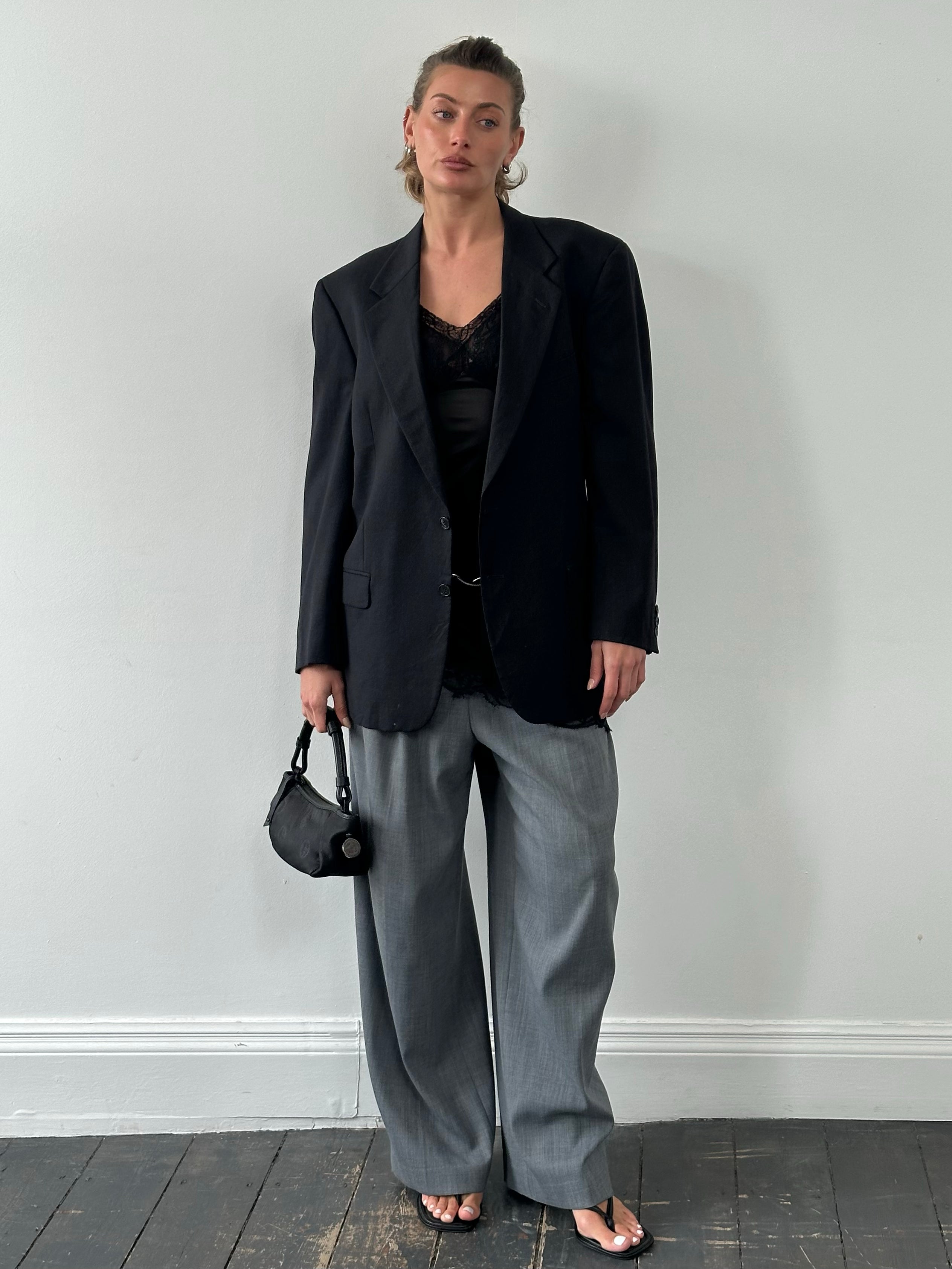 Christian Dior Monsieur 1990s Pure Wool Single Breasted Blazer - XL
