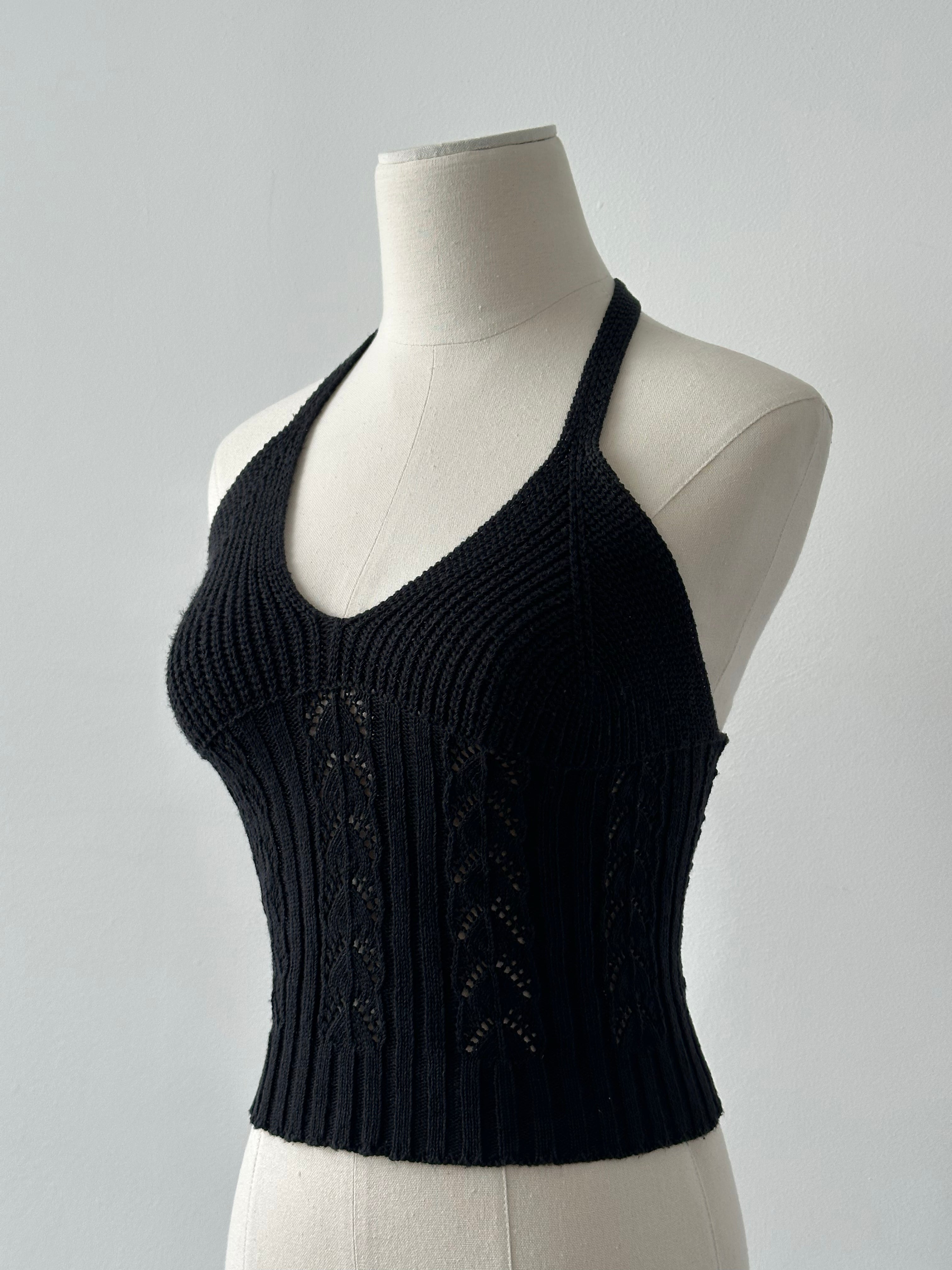 Vintage 1990s Cotton Knit Top - S