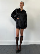 Hugo Boss Satin Logo Shirt - XL - SYLK