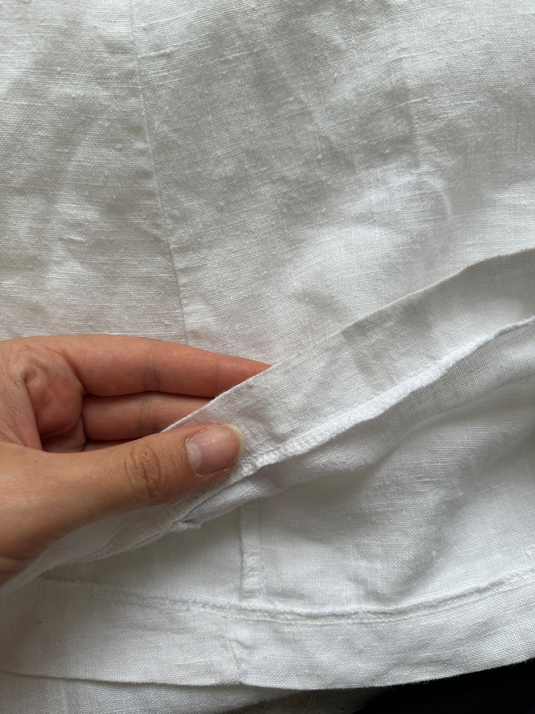 Italian Vintage Pure Linen Floor Length Slip Dress - S/M - SYLK