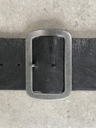 Vintage 1990s Square Buckle Woven Leather Belt - W31-35 - SYLK