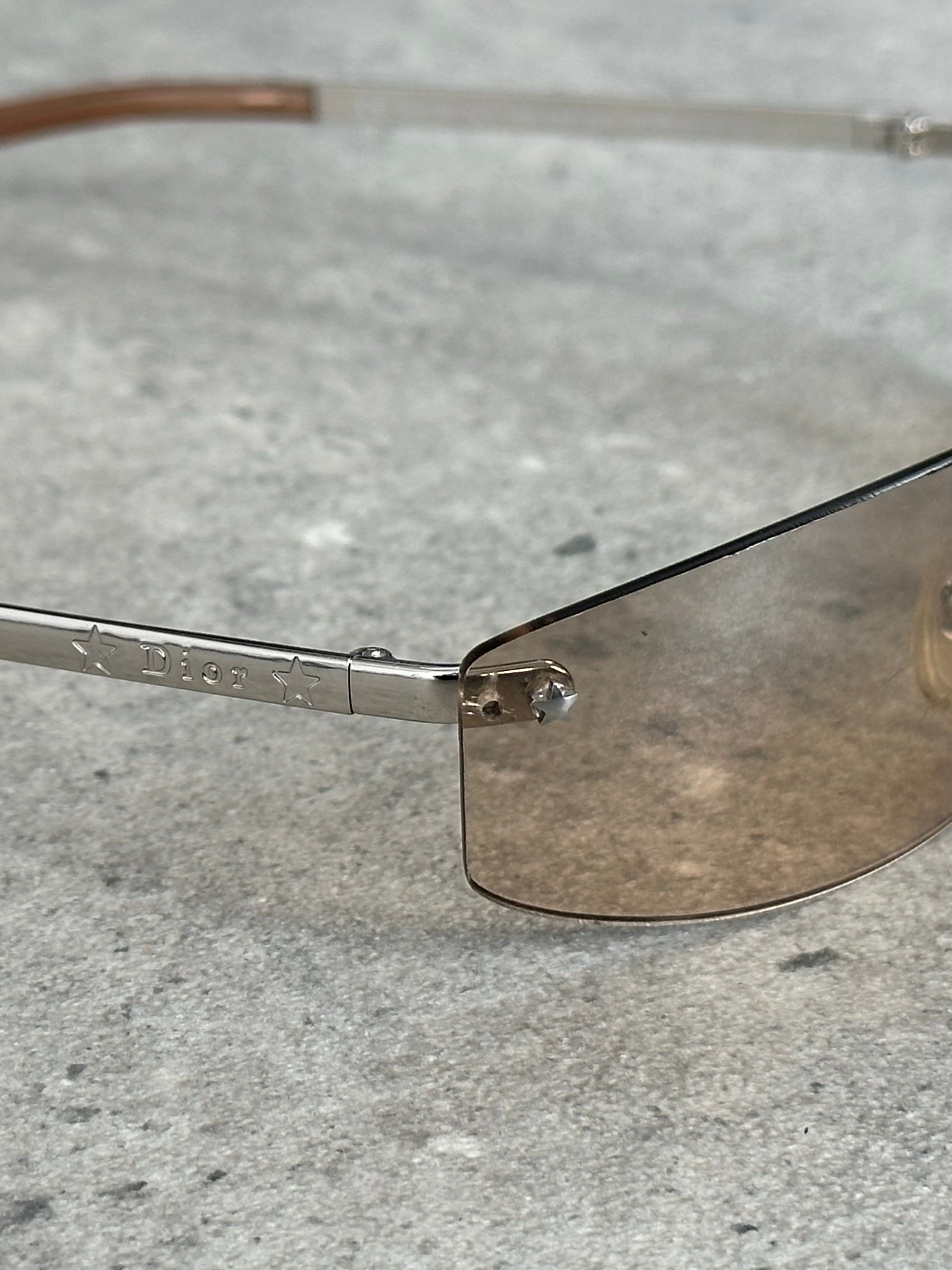 Christian Dior 2000s Minipop Rimless Star Sunglasses