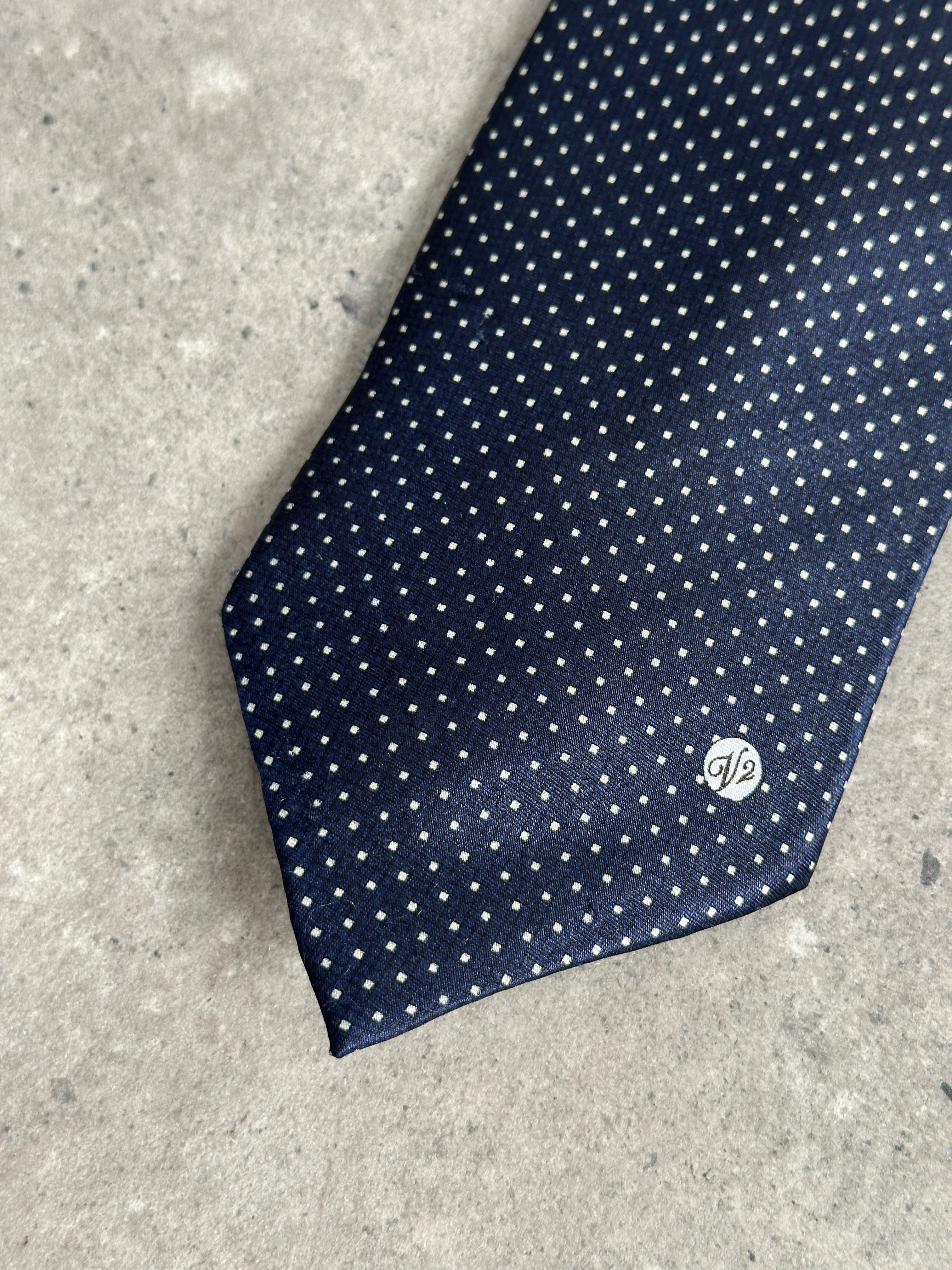 Versace Classic V2 1990s Pure Silk Logo Tie