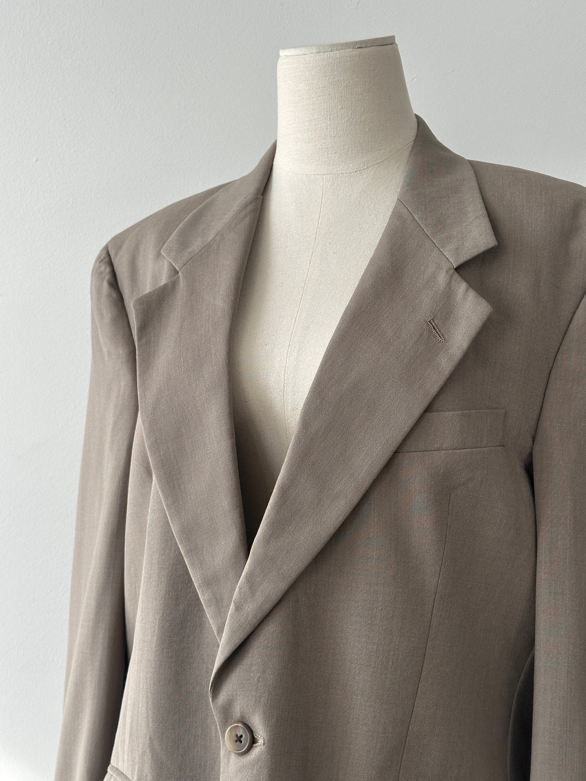 Christian Dior 1990s Pure Wool Single Breasted Blazer - L