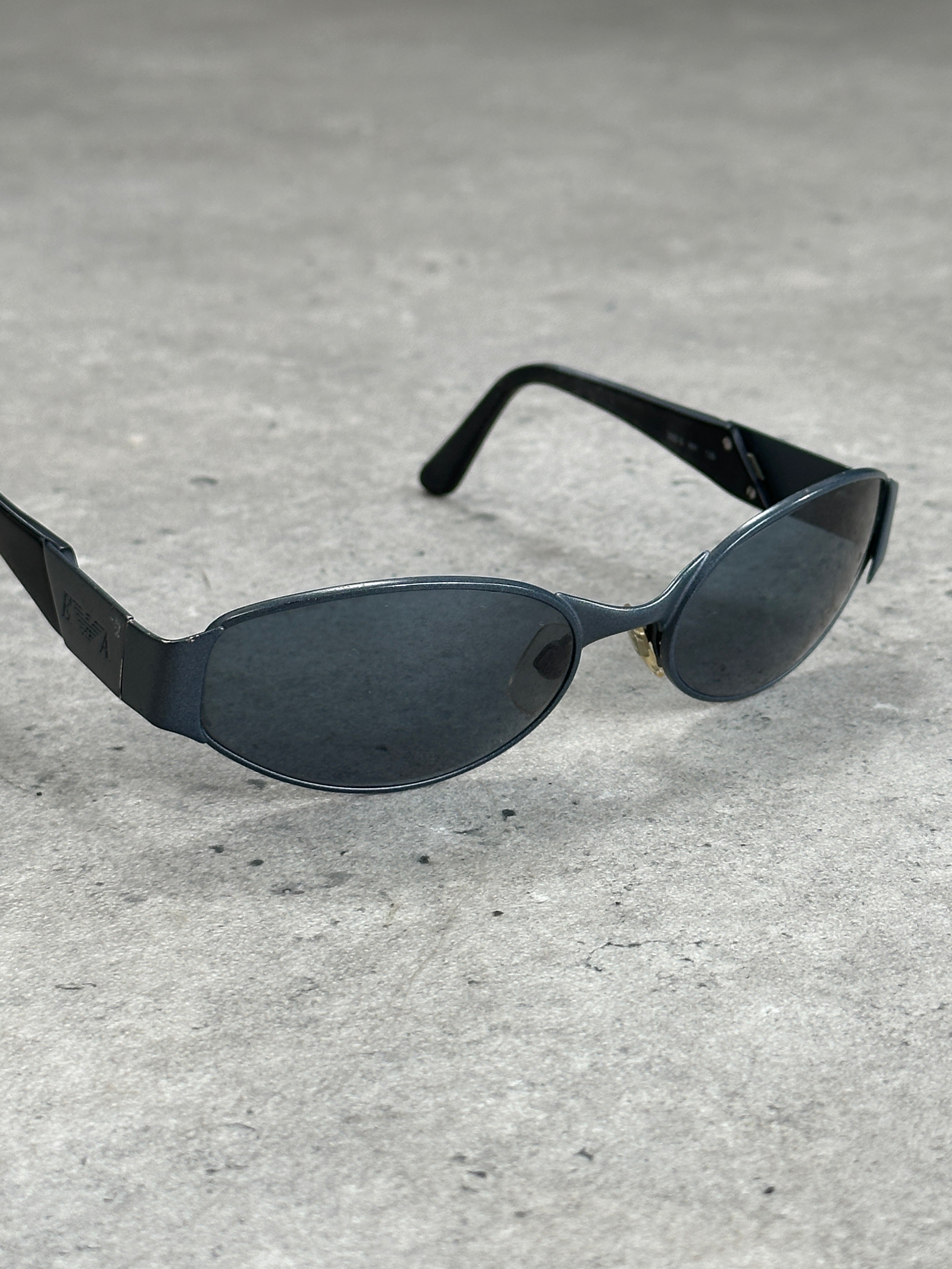 Emporio Armani 1990s Oval Logo Sunglasses