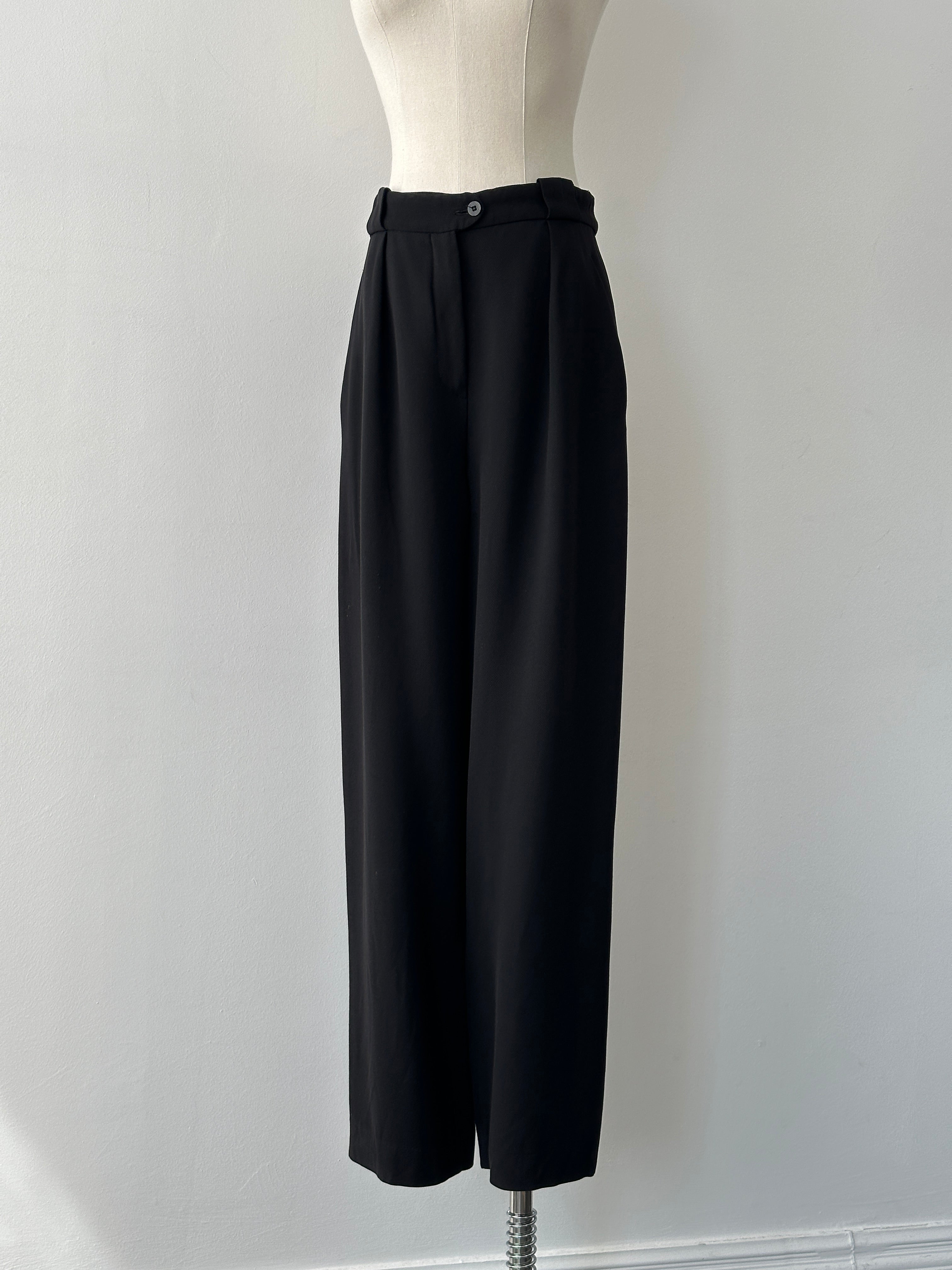 Mani 1990s Wool Tapered Leg Tailored Trouser - W26