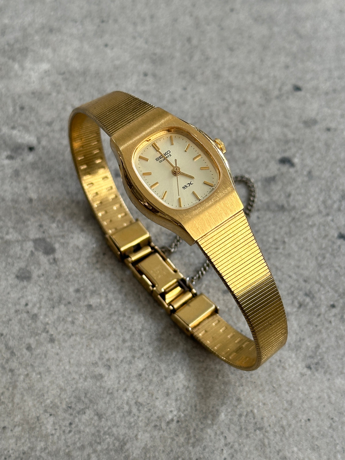 Seiko 1990s Gold Tone Integrated Bracelet Quartz Watch