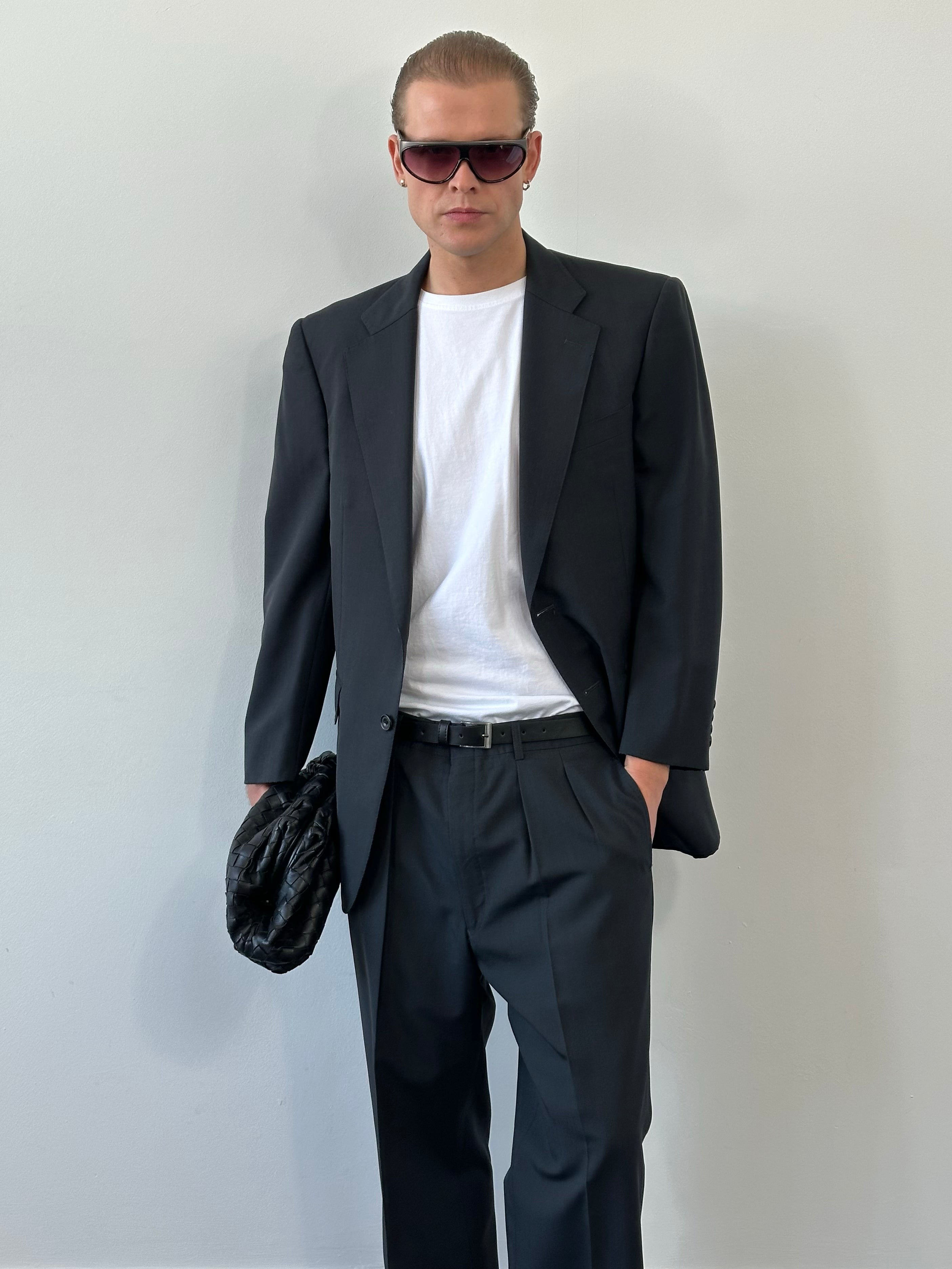 Burberry 1990s Pure Wool Single Breasted Suit - 40S/W36