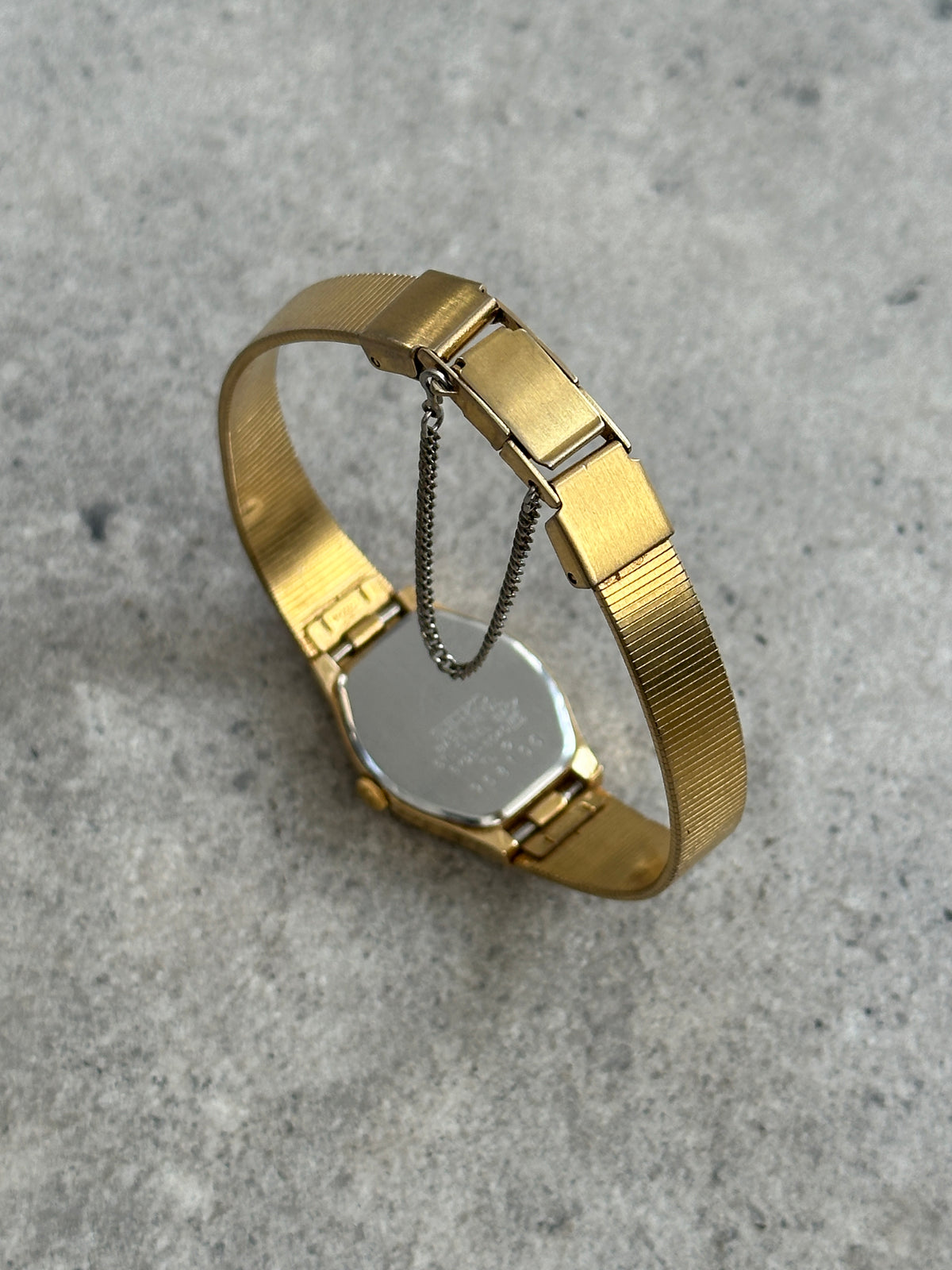 Seiko 1990s Gold Tone Integrated Bracelet Quartz Watch