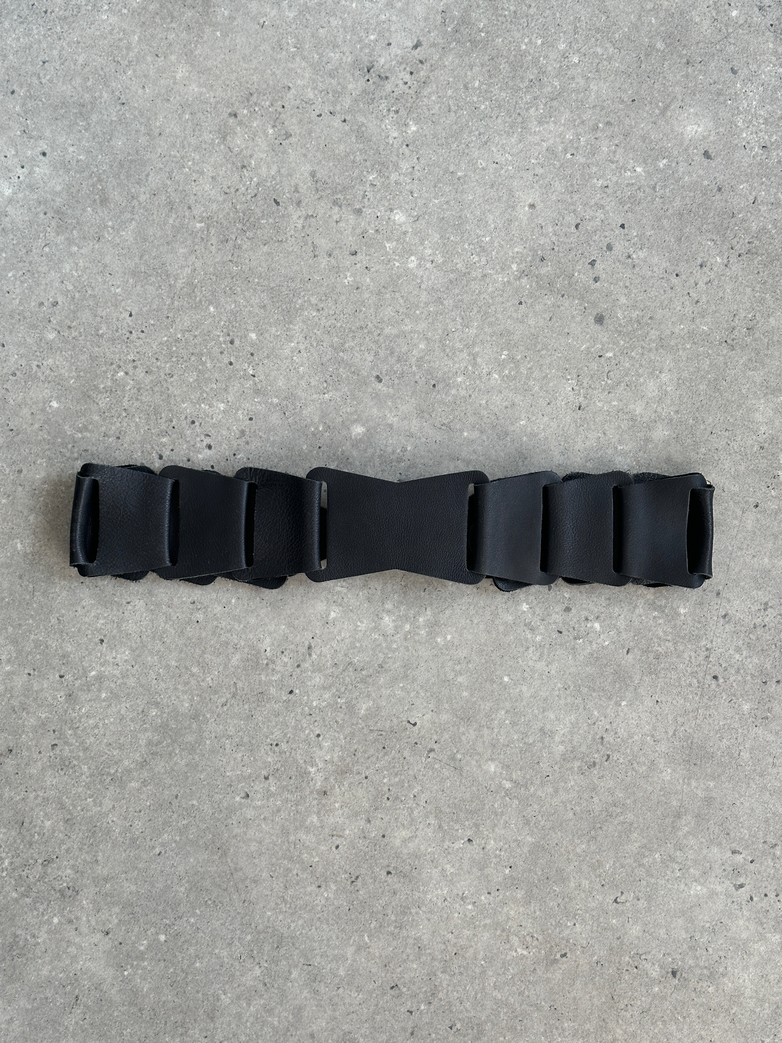 Vintage 2000s Leather Chunky Belt - W34-36
