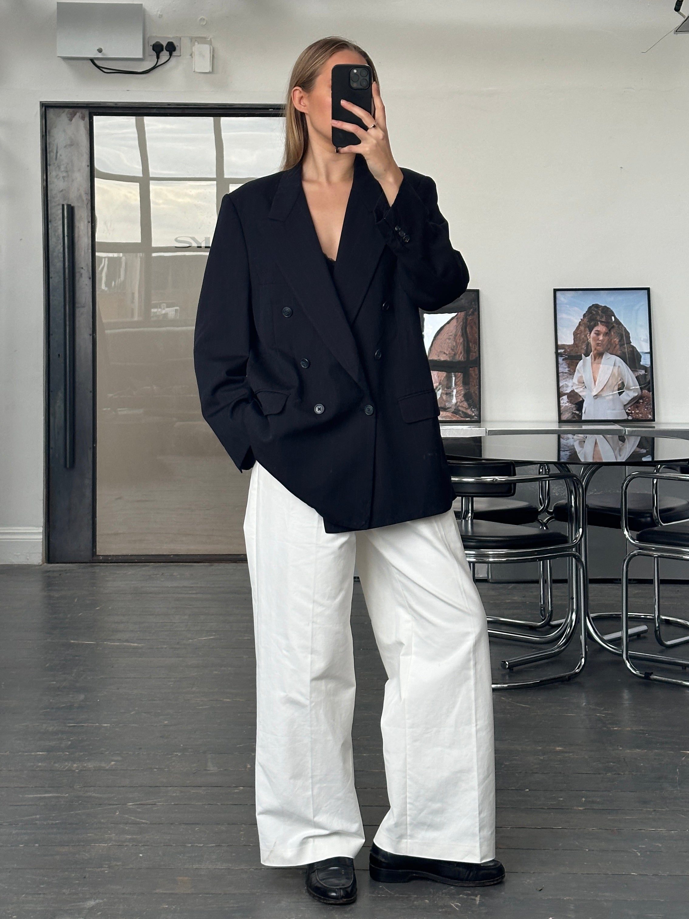 Christian Dior Monsieur 1980s Pure Wool Double Breasted Blazer