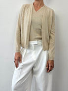 Max Mara Pure Cashmere Two Piece Jumper Cardigan Set - S - SYLK